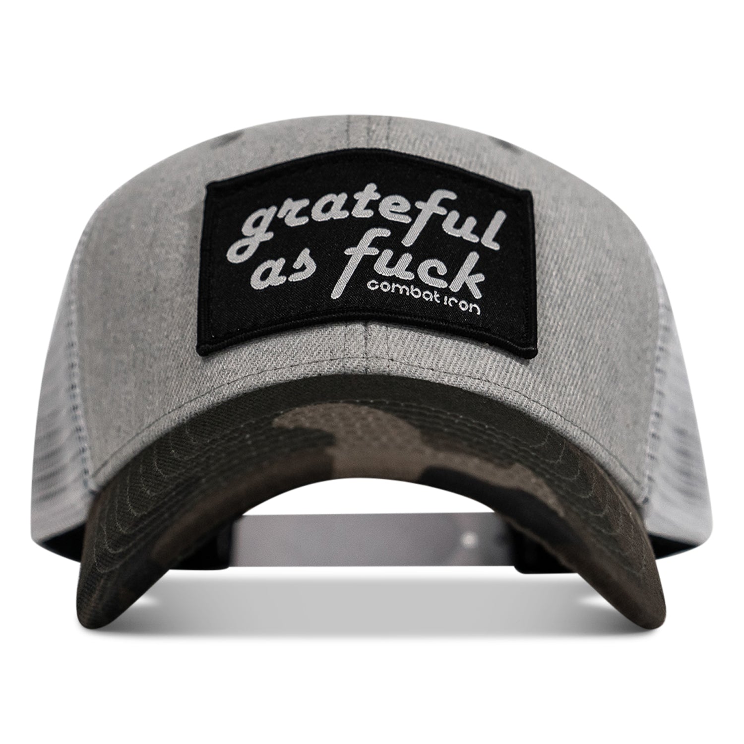 Grateful As F*ck Patch Mesh Snapback Cap