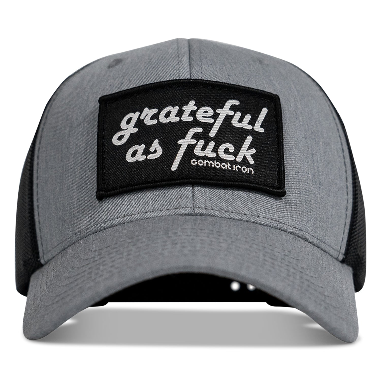 Grateful As F*ck Patch Mesh Snapback Cap