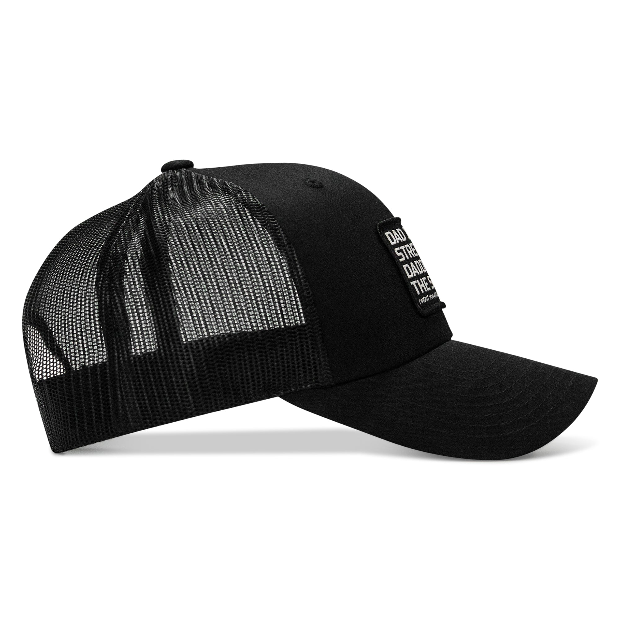 Dad In The Streets. Daddy In The Sheets. Black Patch Snapback Hat