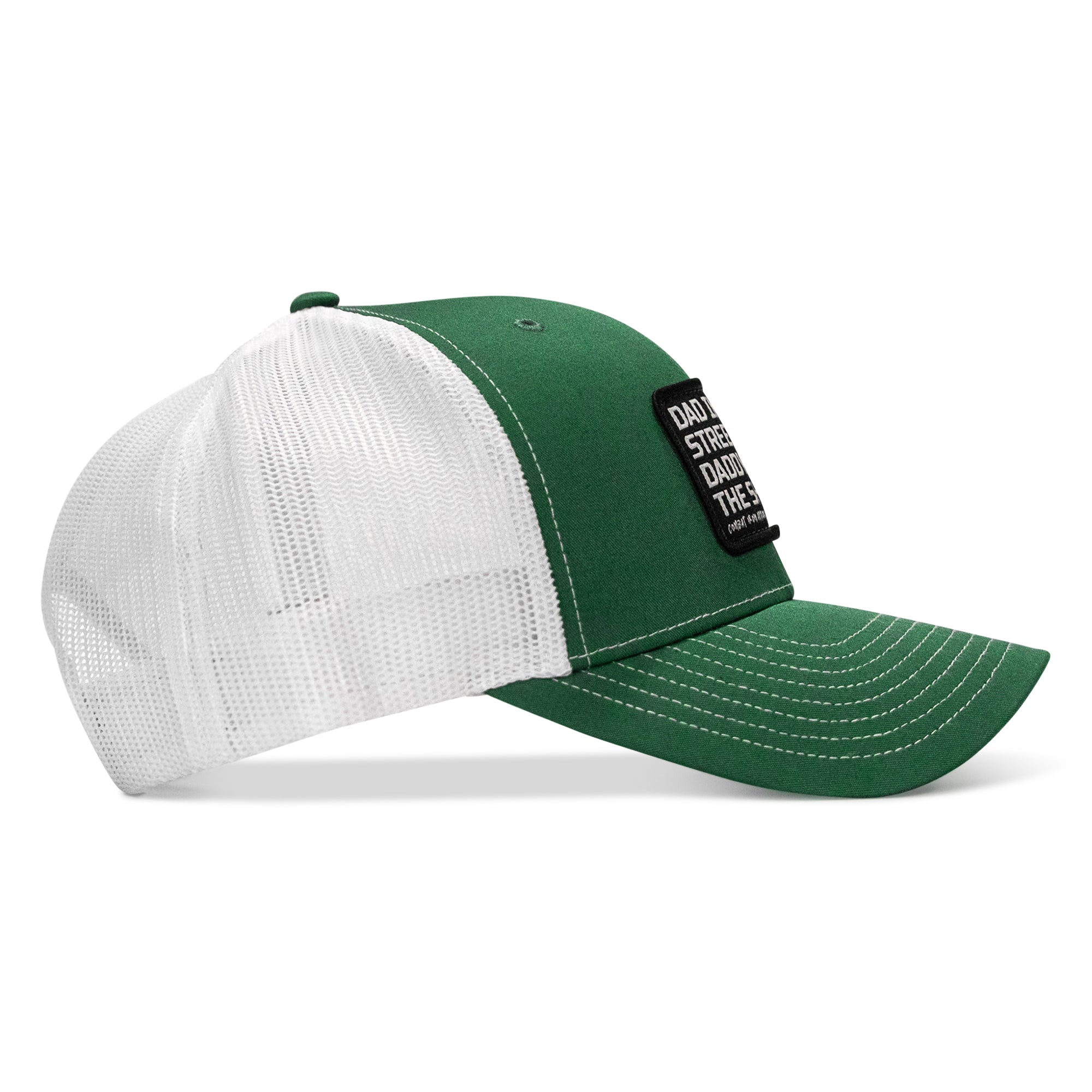 Dad In The Streets. Daddy In The Sheets. Black Patch Snapback Hat