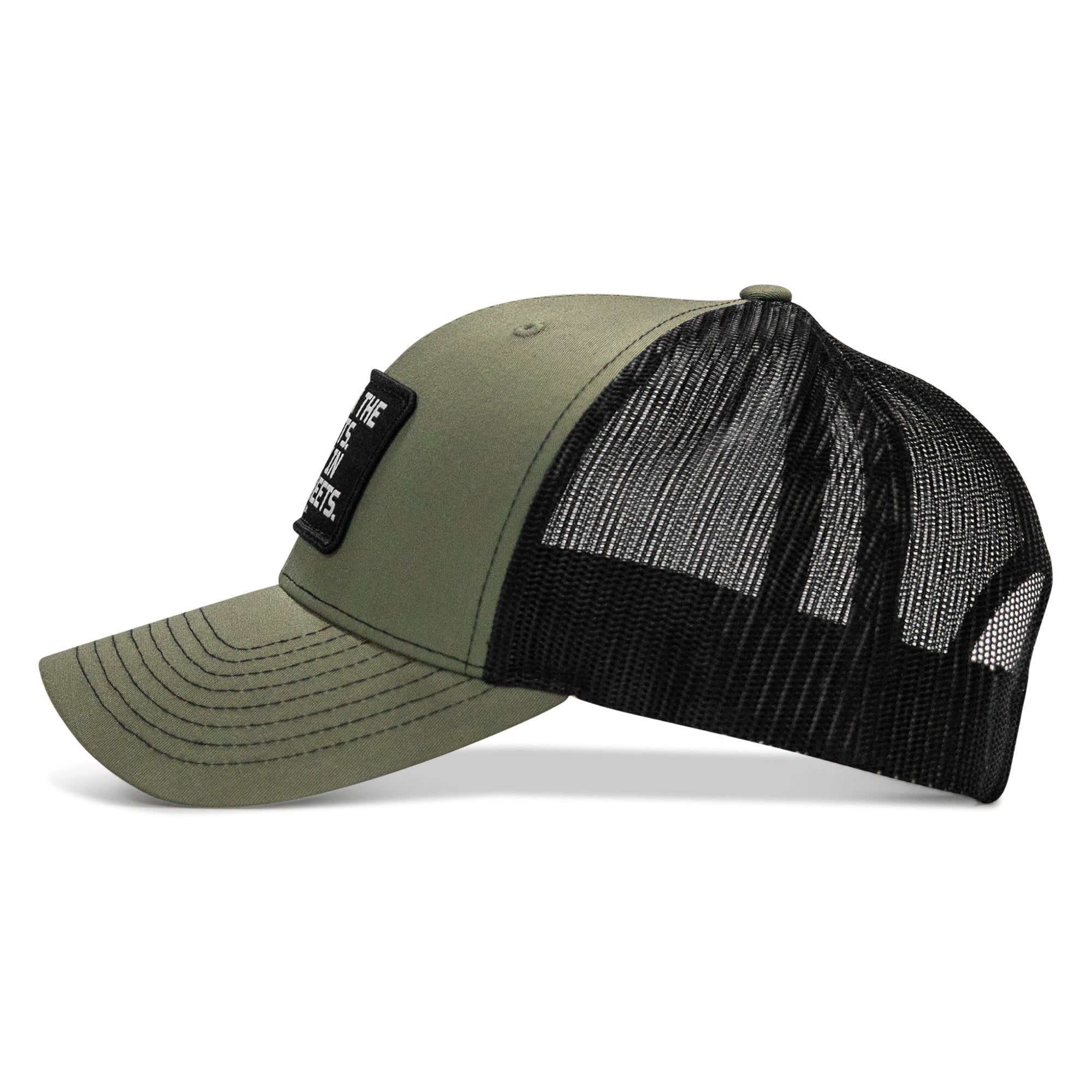 Dad In The Streets. Daddy In The Sheets. Black Patch Snapback Hat