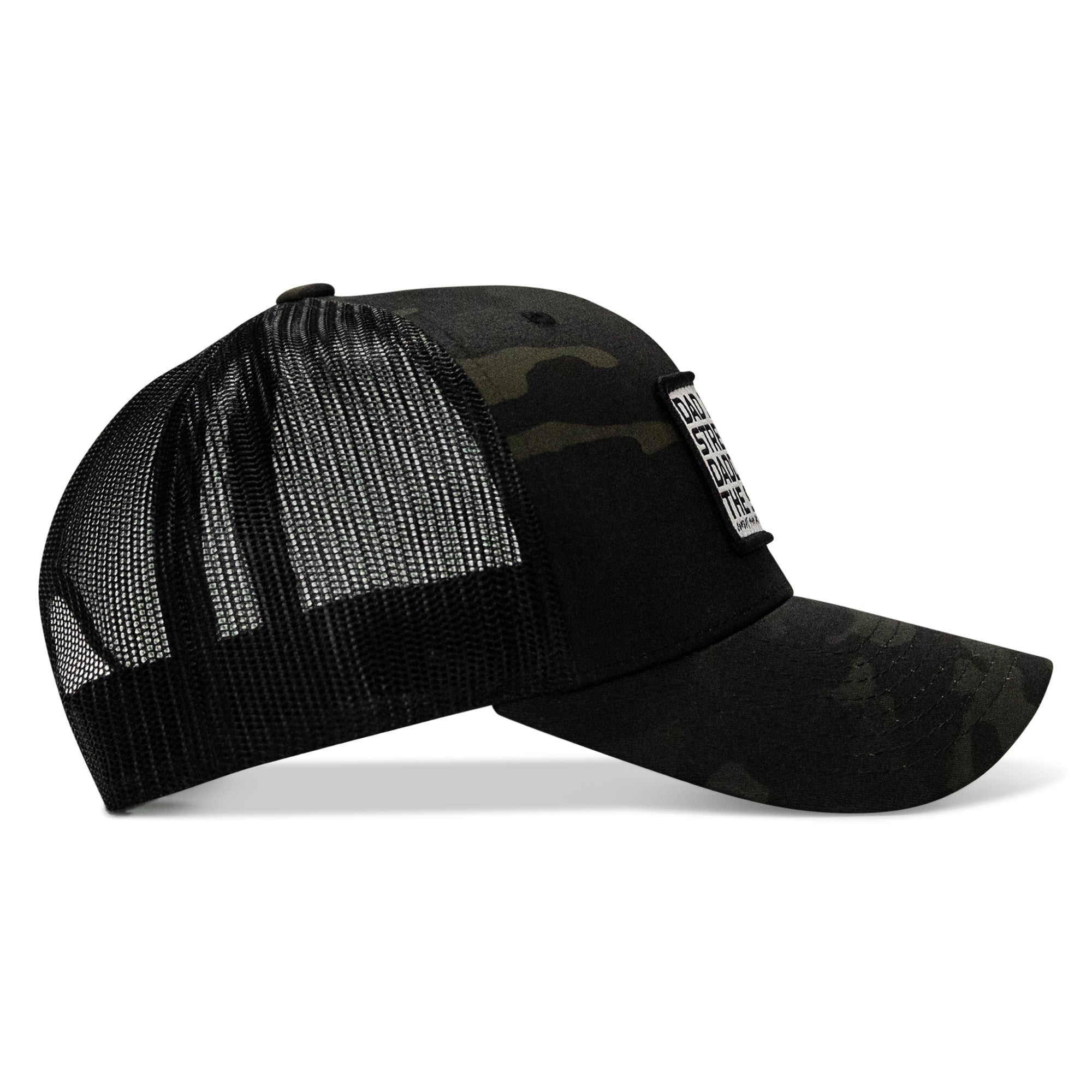 Dad In The Streets. Daddy In The Sheets. White Patch Snapback Hat