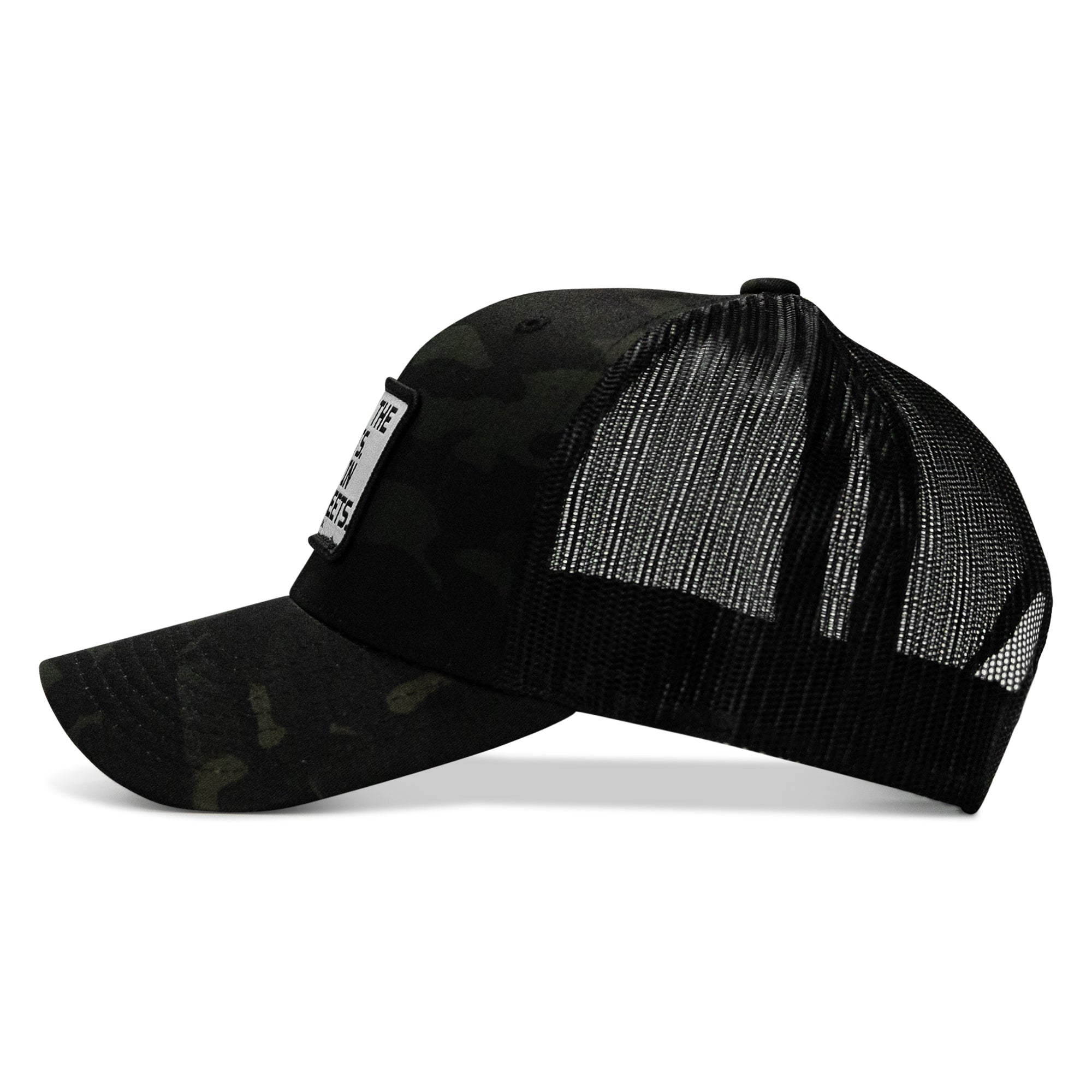 Dad In The Streets. Daddy In The Sheets. White Patch Snapback Hat