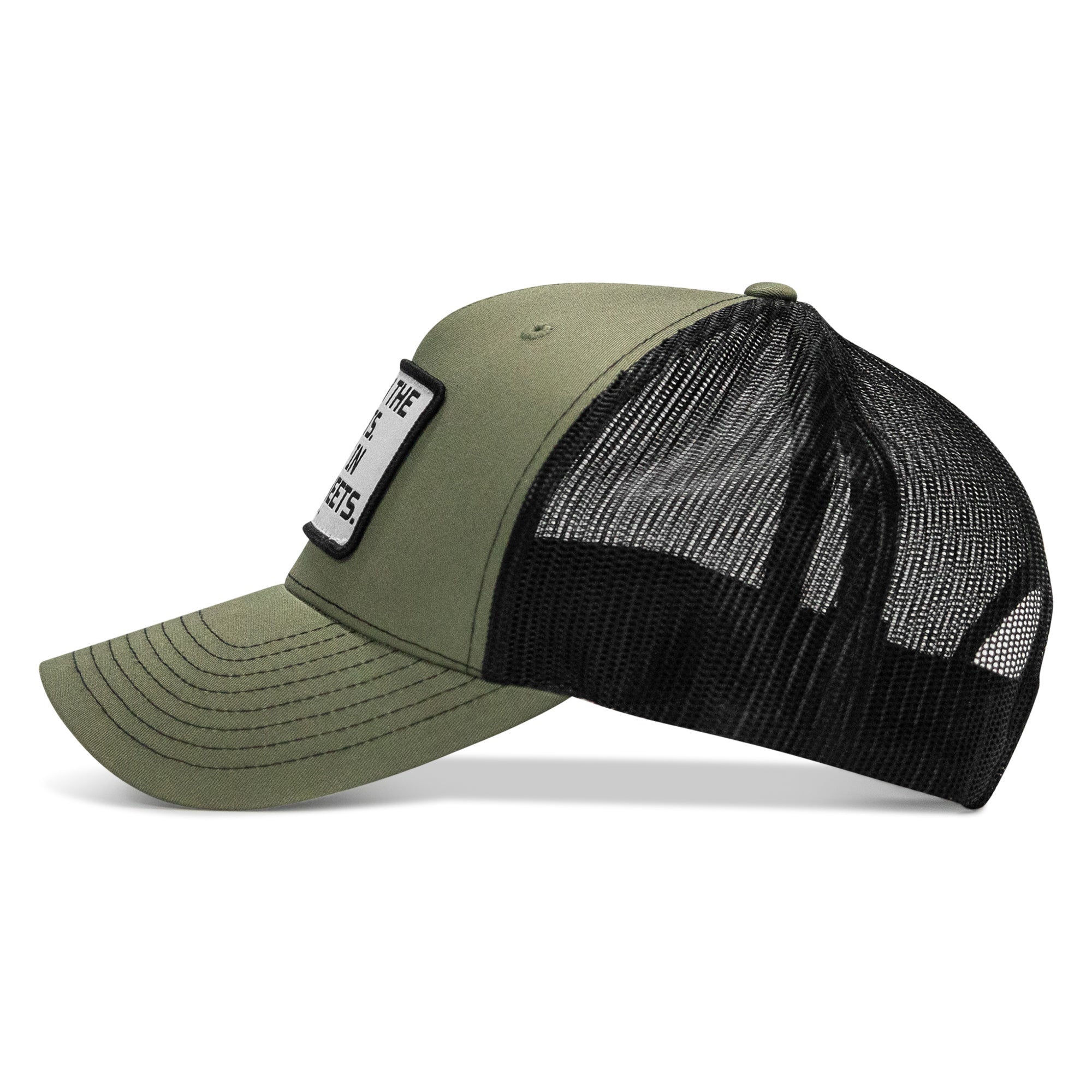 Dad In The Streets. Daddy In The Sheets. White Patch Snapback Hat