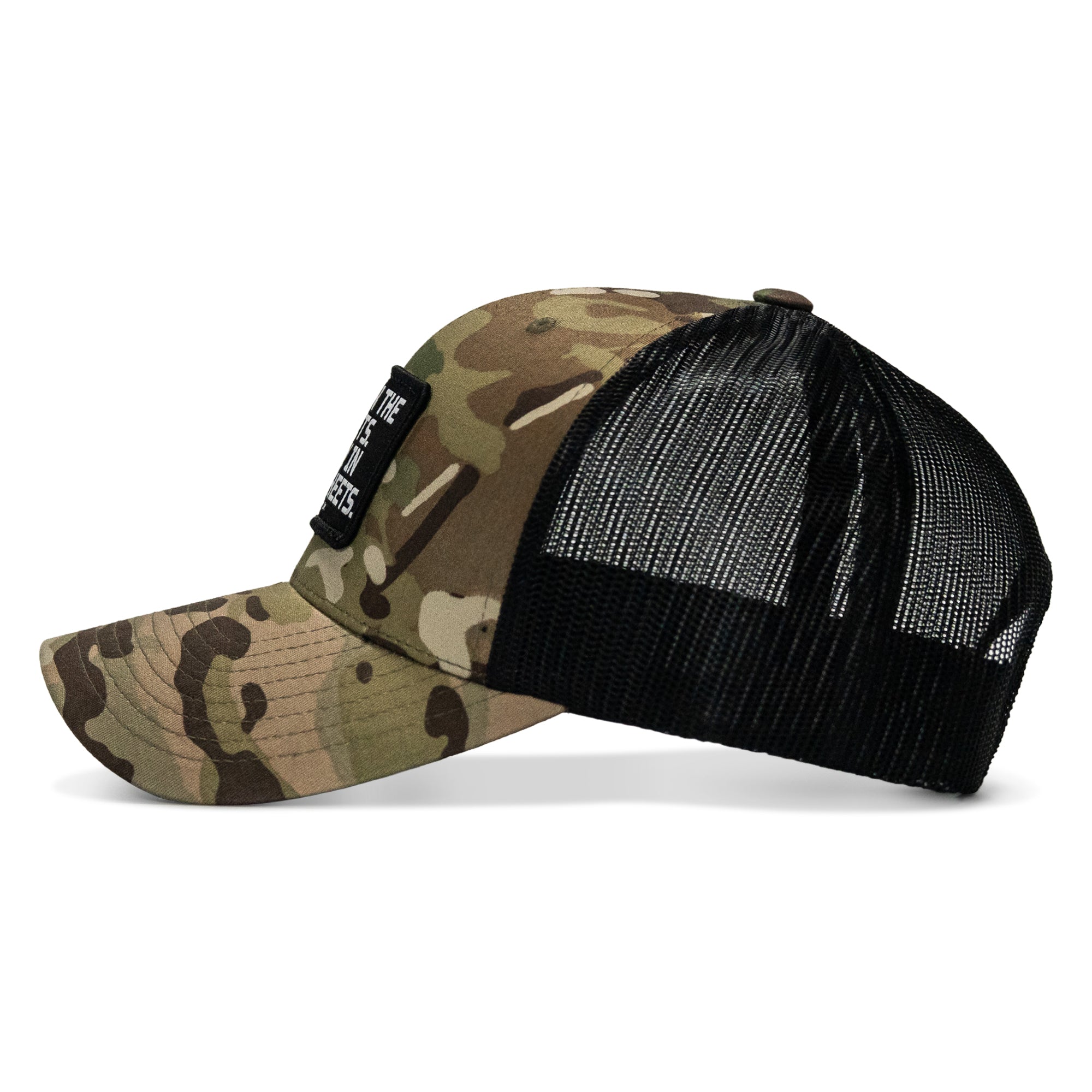 Dad In The Streets. Daddy In The Sheets. Black Patch Snapback Hat