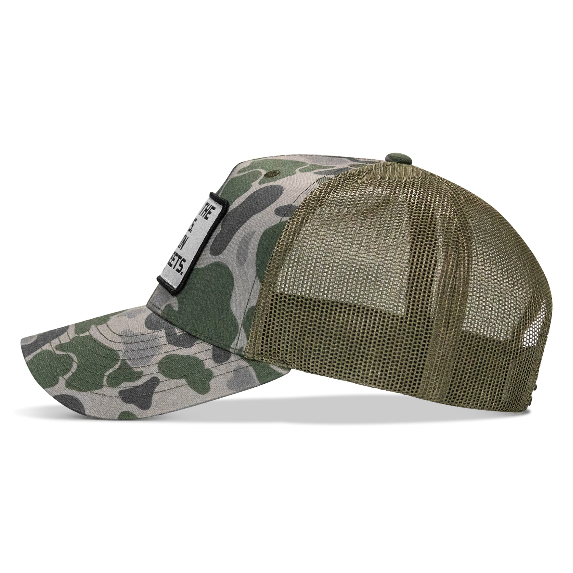 Dad In The Streets. Daddy In The Sheets. White Patch Snapback Hat