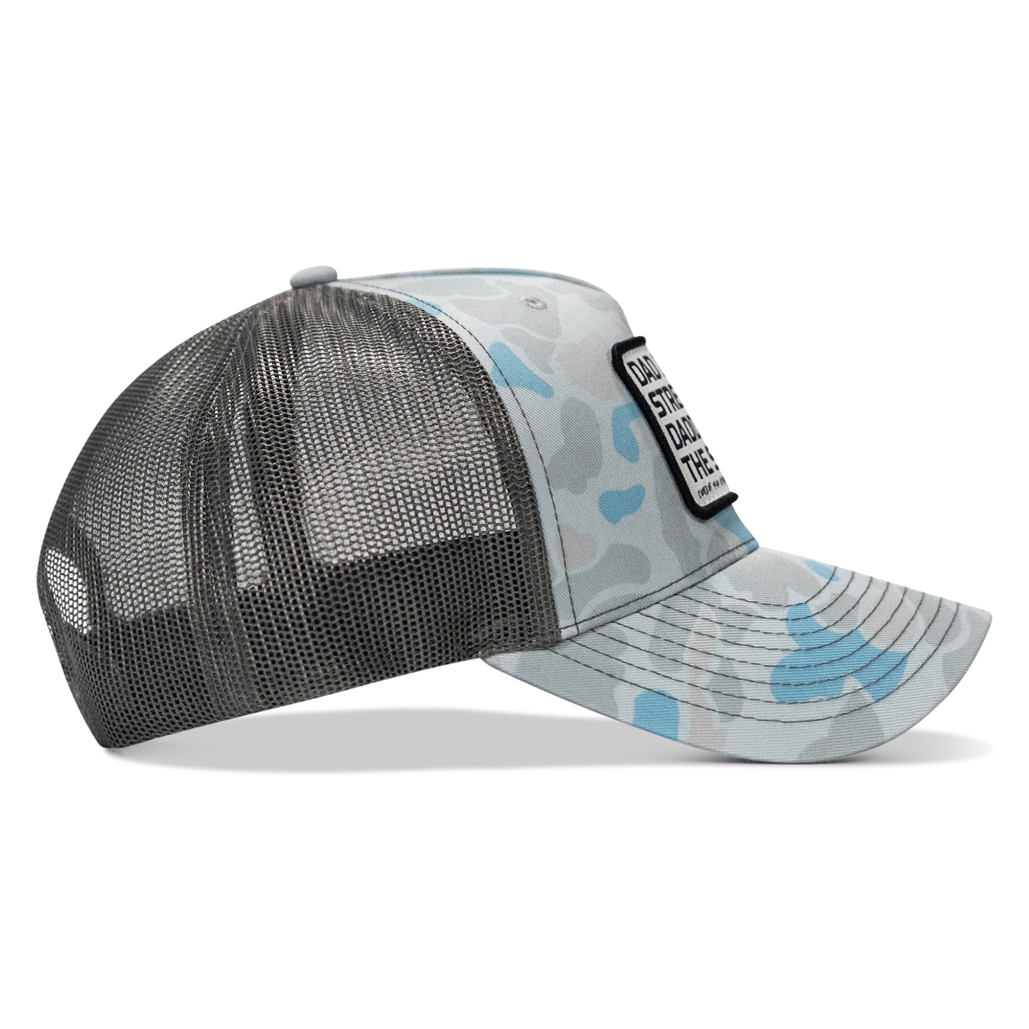 Dad In The Streets. Daddy In The Sheets. White Patch Snapback Hat