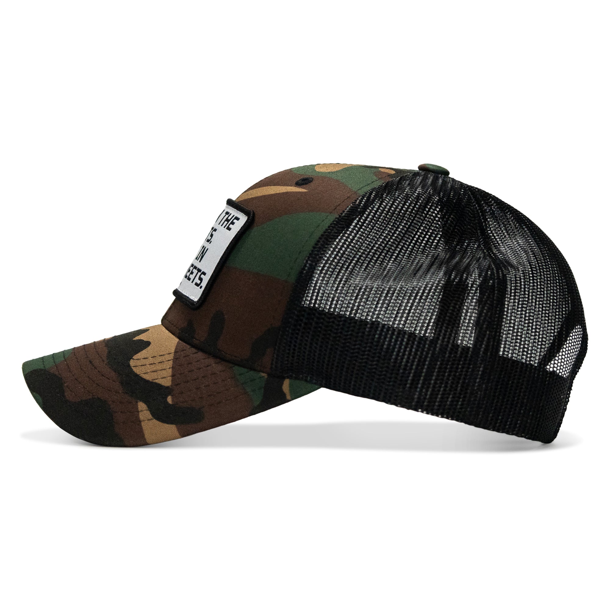 Dad In The Streets. Daddy In The Sheets. White Patch Snapback Hat