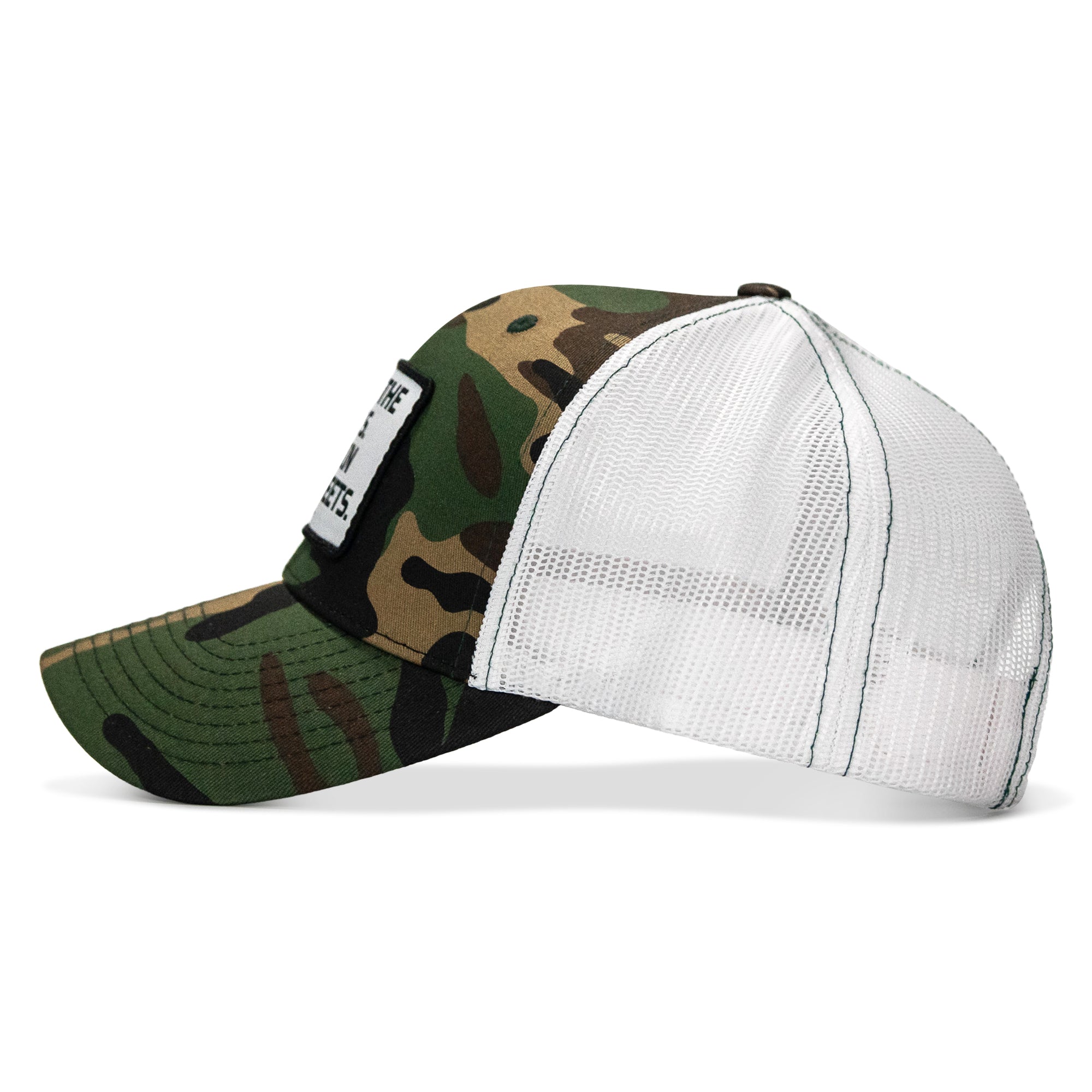 Dad In The Streets. Daddy In The Sheets. White Patch Snapback Hat