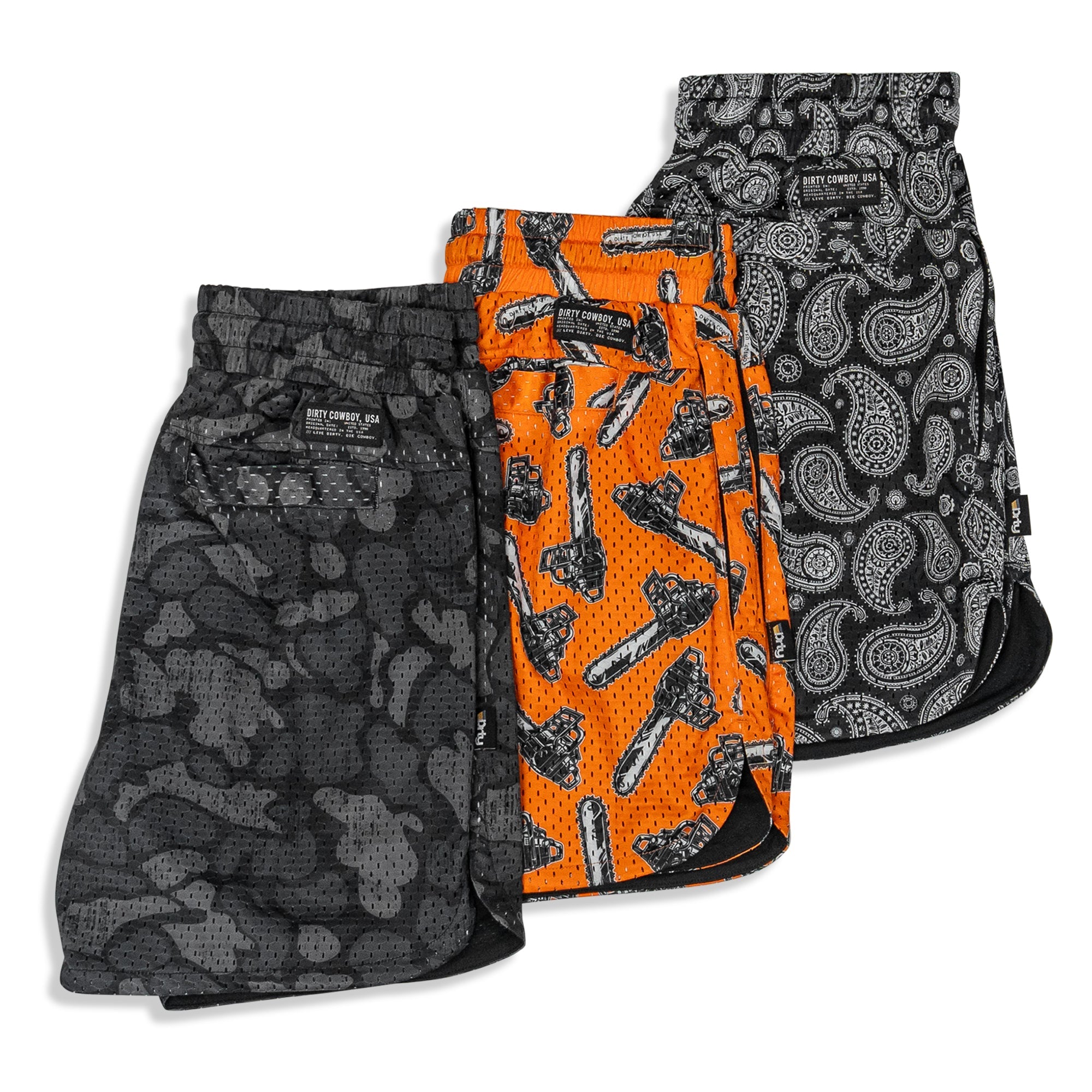 Men’s Double-Layer Mesh Training Shorts — 5" Inseam