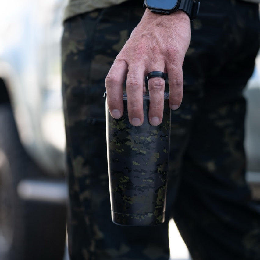 STMC Black Camo 20 oz Tumbler