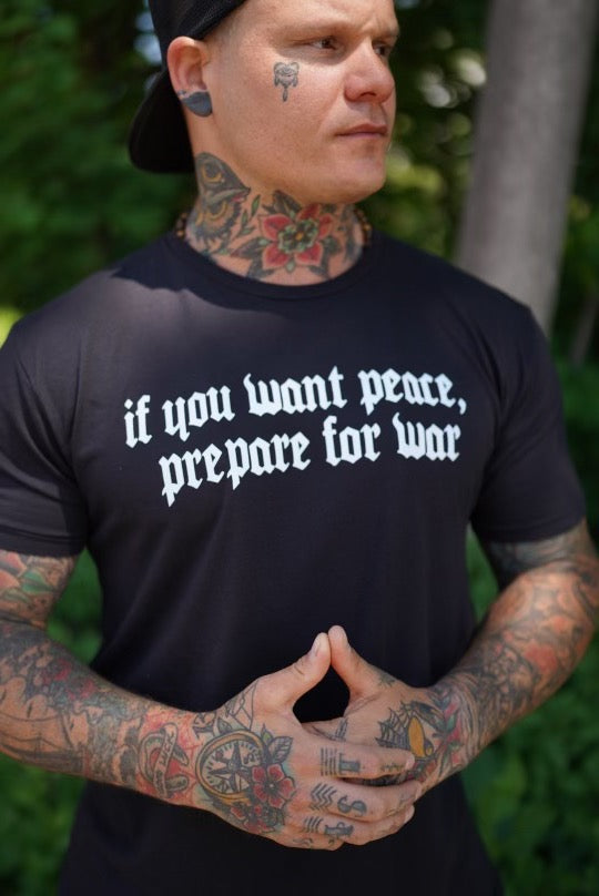 Camiseta "Prepárate para la guerra"