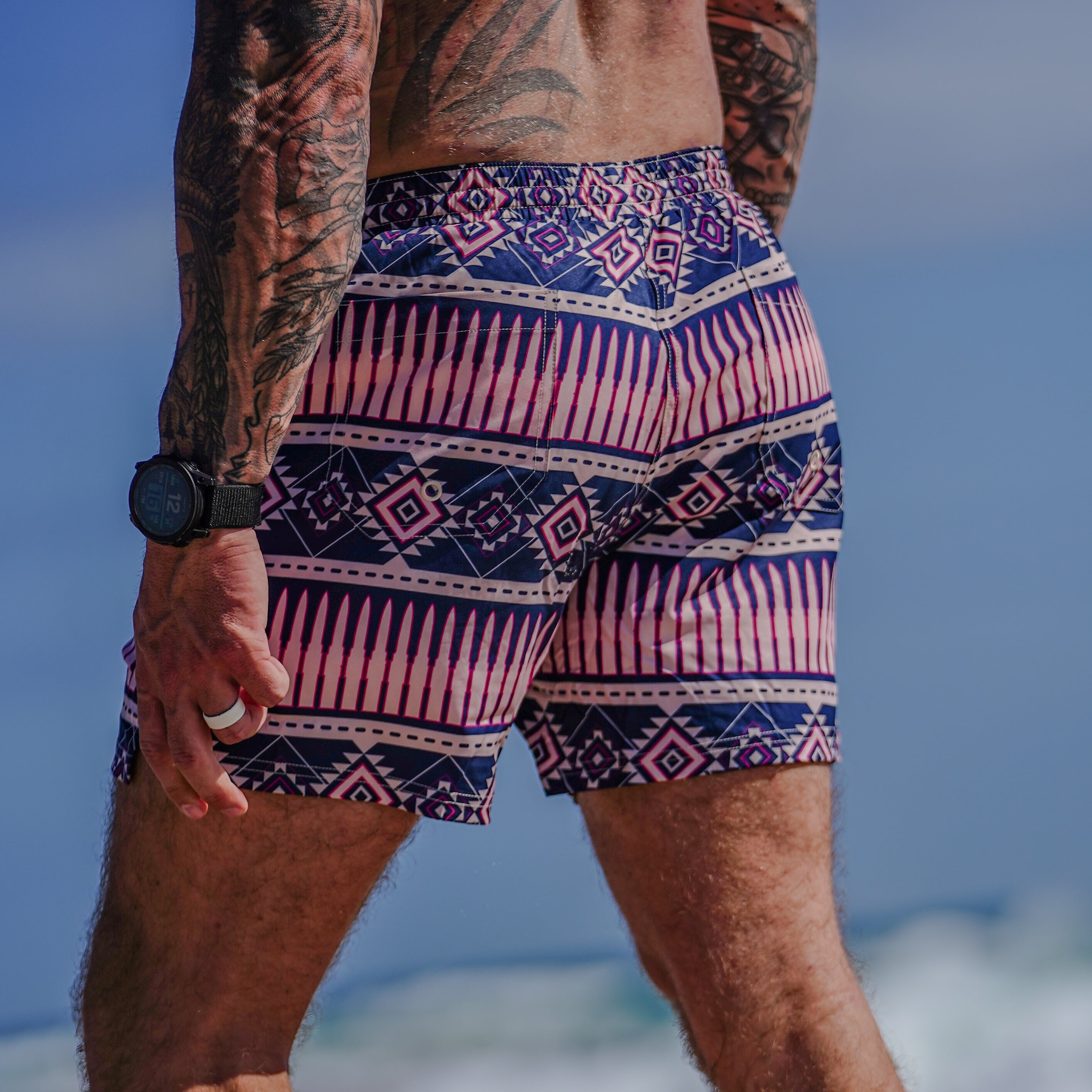 Badeshorts - Southwest Beltfed