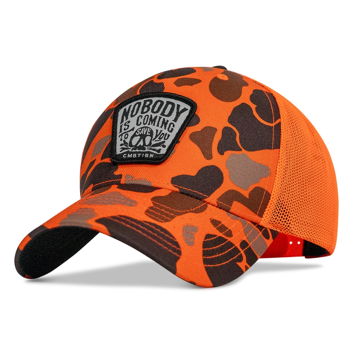 Niemand wird dich retten Totenkopf-Aufnäher Snapback-Cap