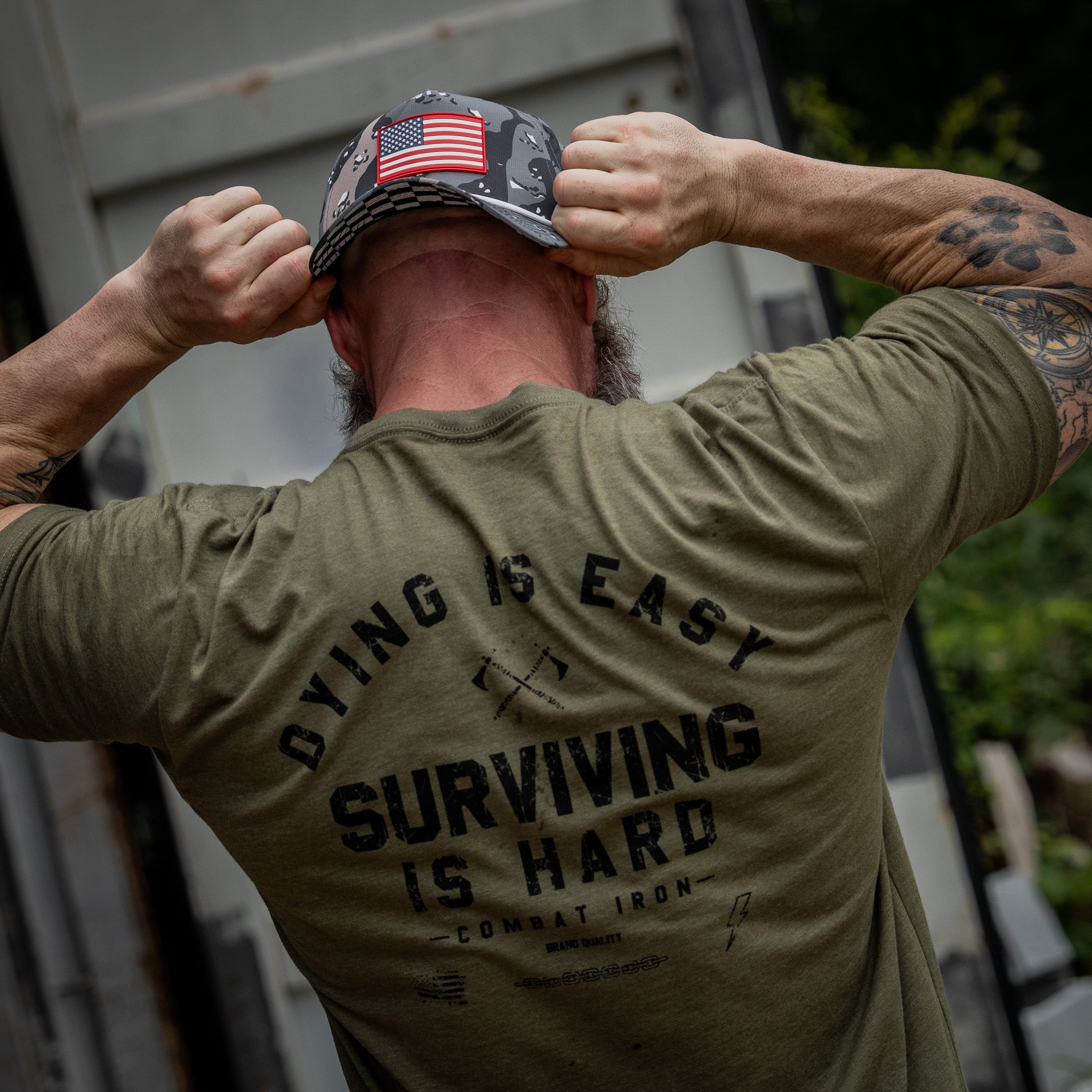 Dying is Easy. Surviving Is Hard Men's T-Shirt