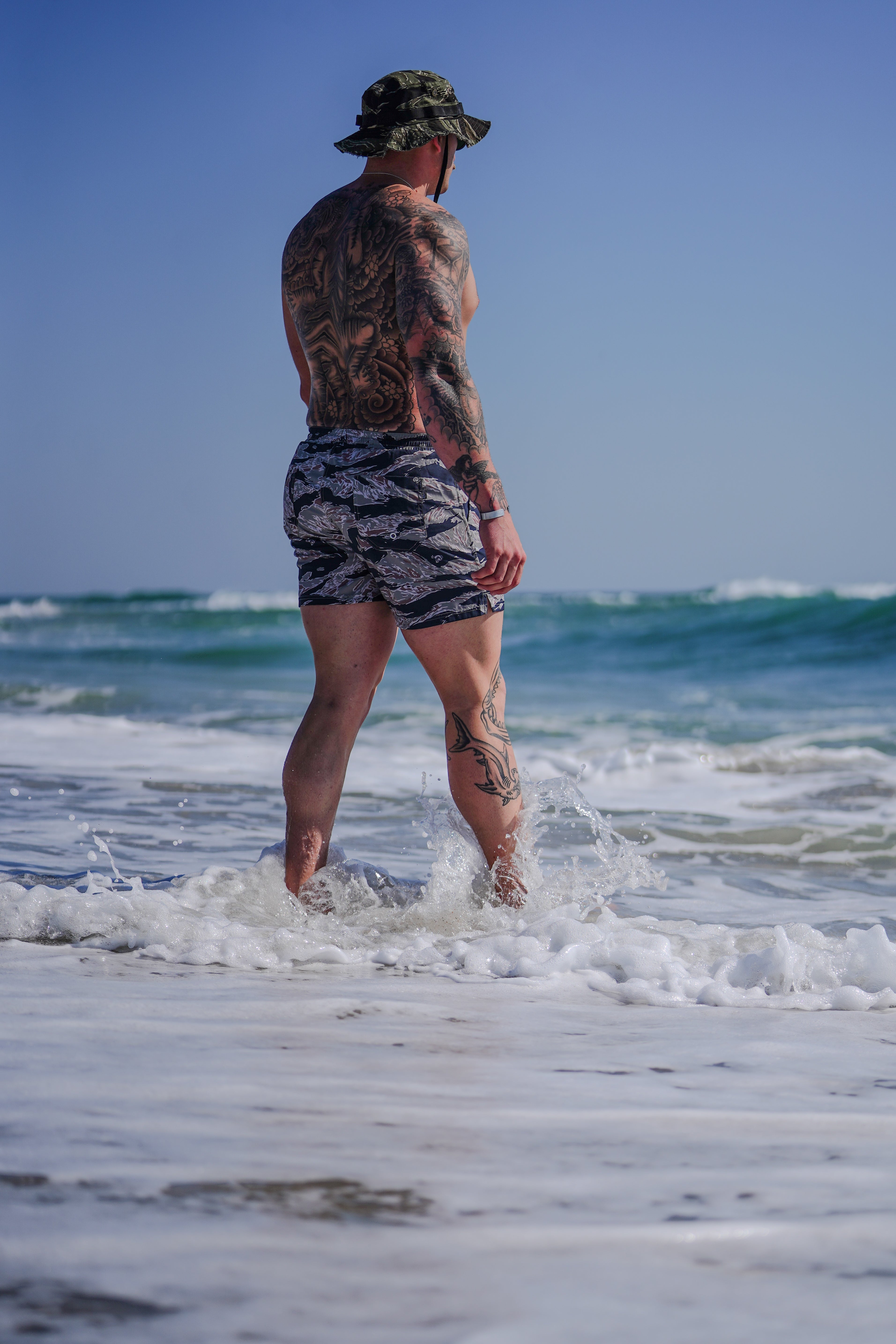 Swim Trunks - Tiger Stripe