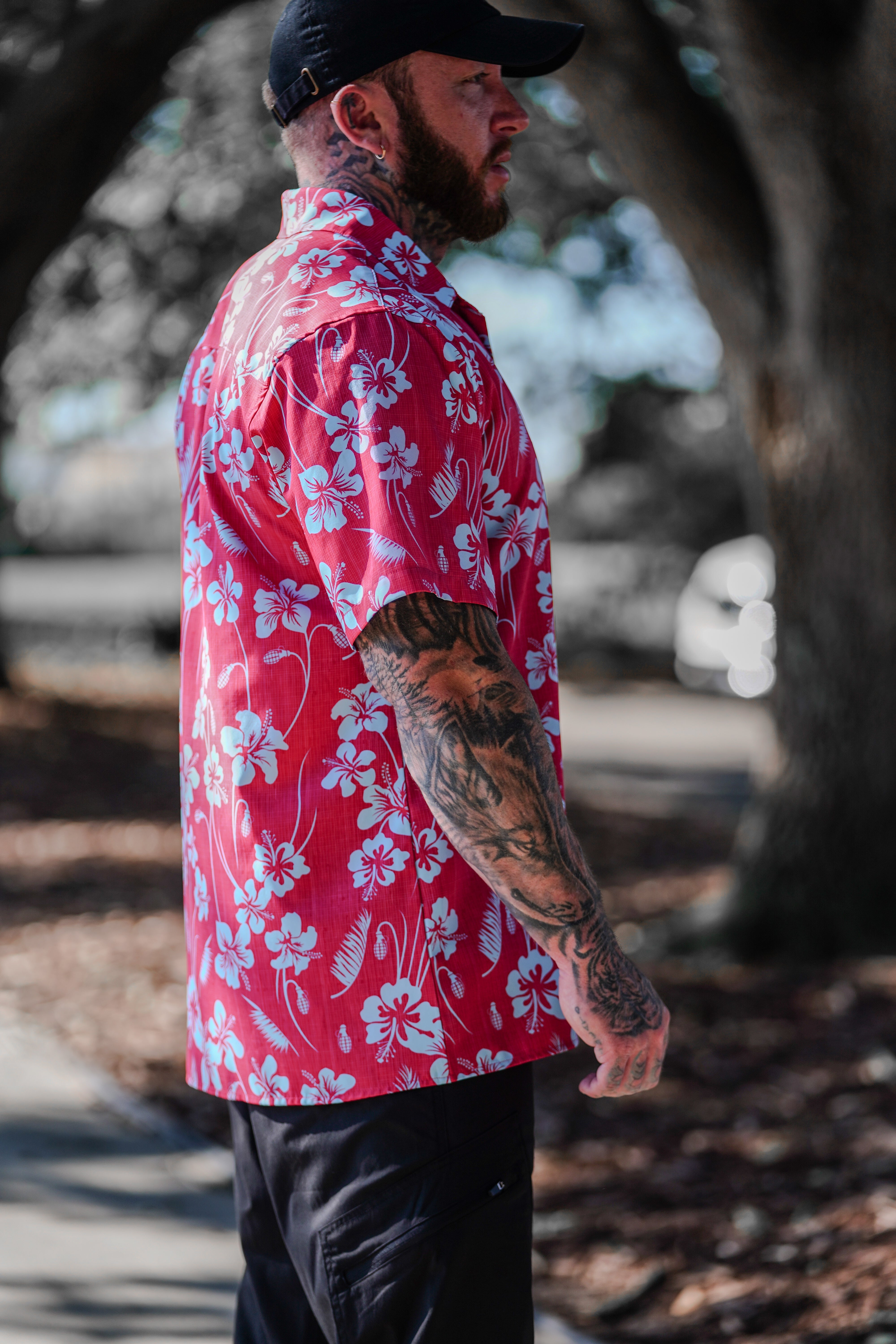 Camisa con botones y estampado floral MK2
