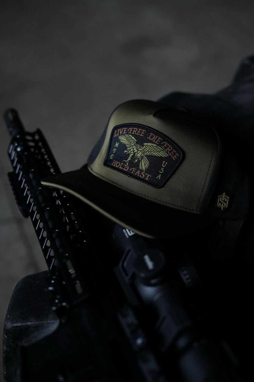 Live Free Hat - OD Green
