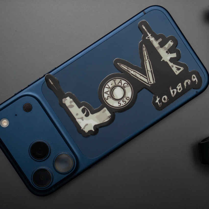 Pegatina "Me encanta golpear"