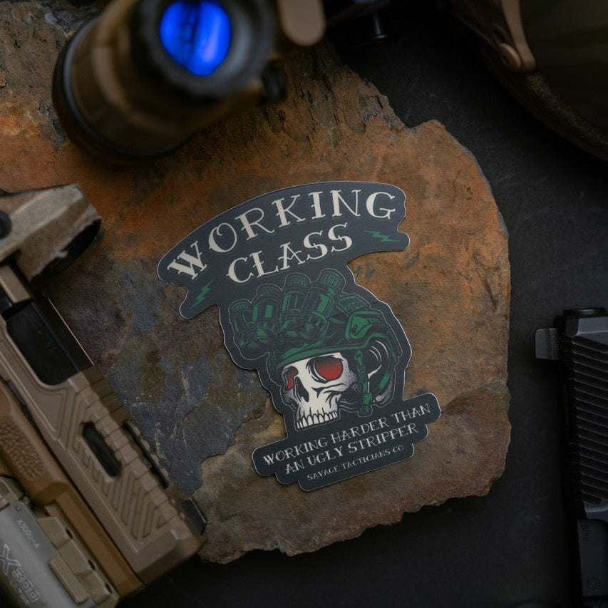Pegatina de la clase trabajadora