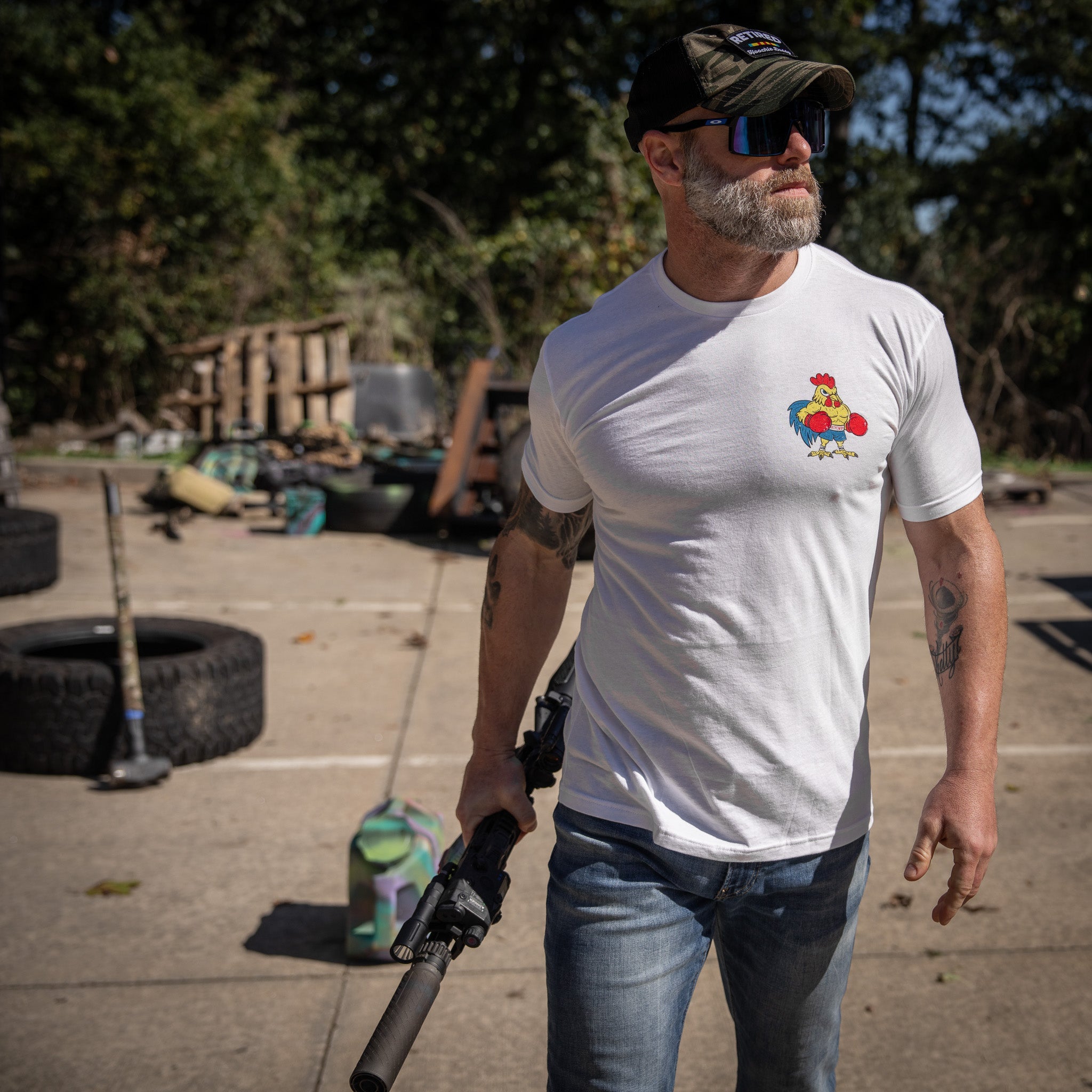 Boxing Chicken C*ck Strong Men's T-Shirt