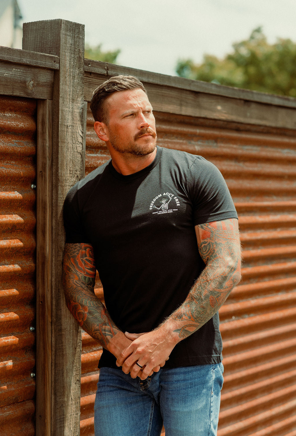 Freedom Ain’t Free II T-Shirt – Black | The Brave Ones