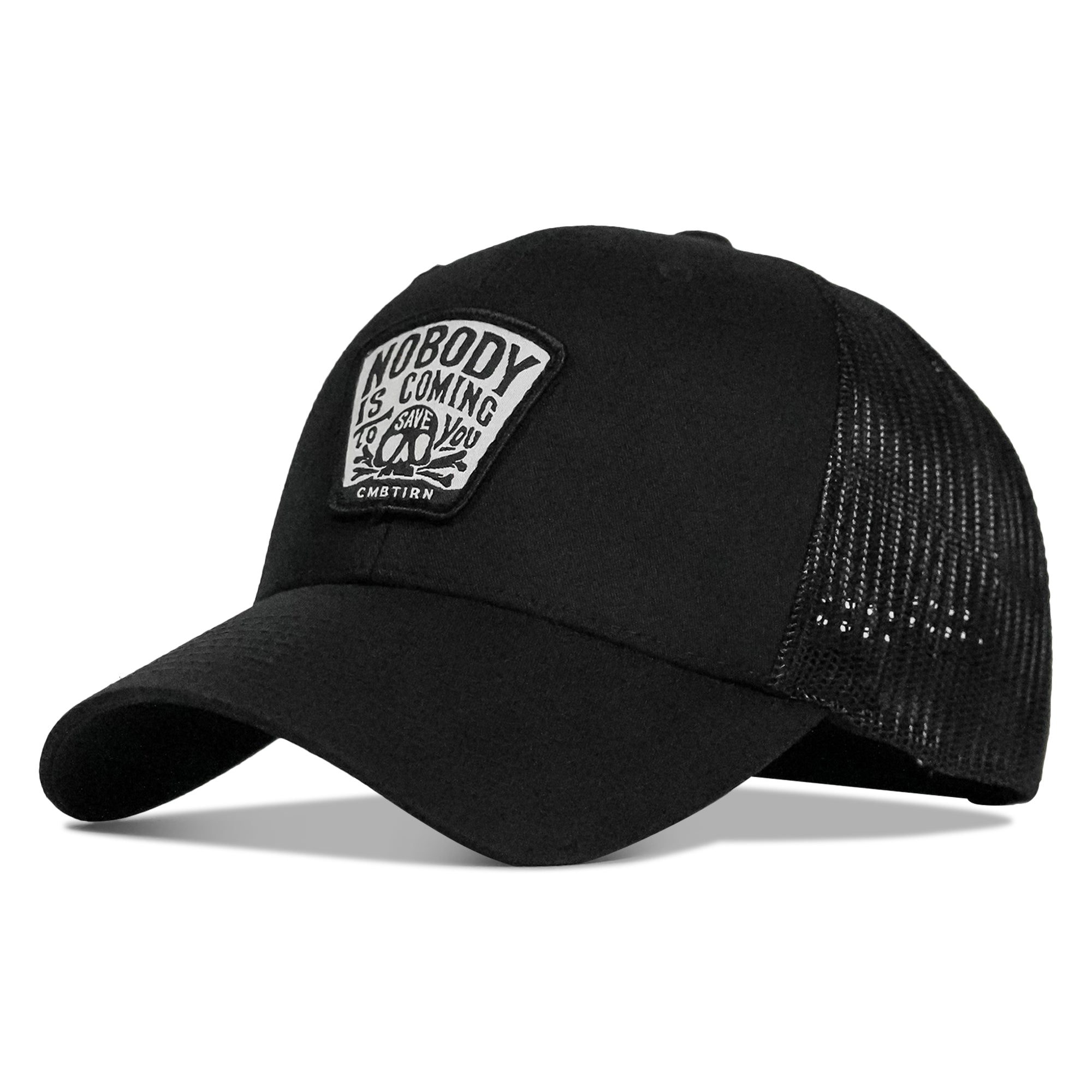 Niemand wird dich retten Totenkopf-Aufnäher Snapback-Cap