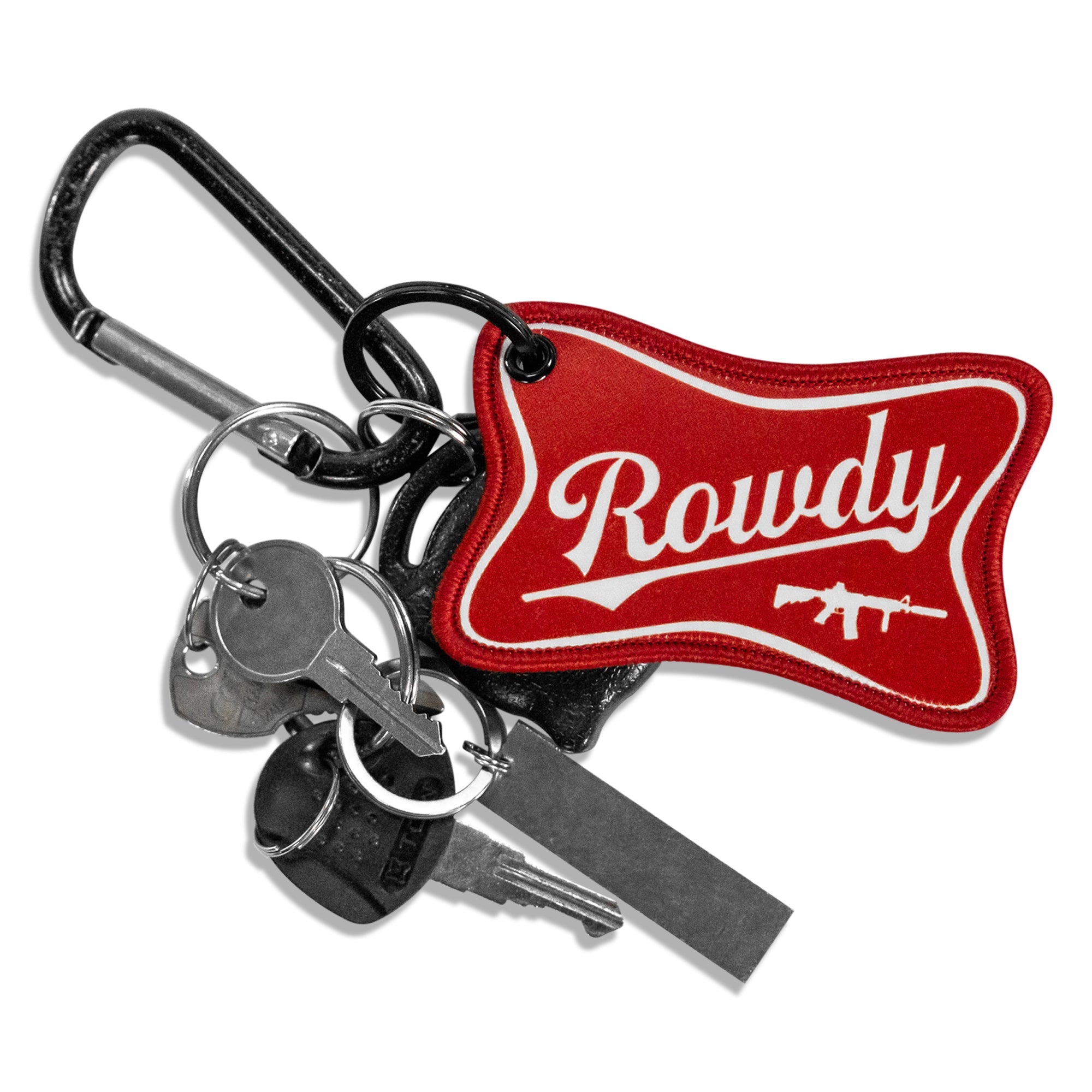 Rowdy Beer Logo Keychain
