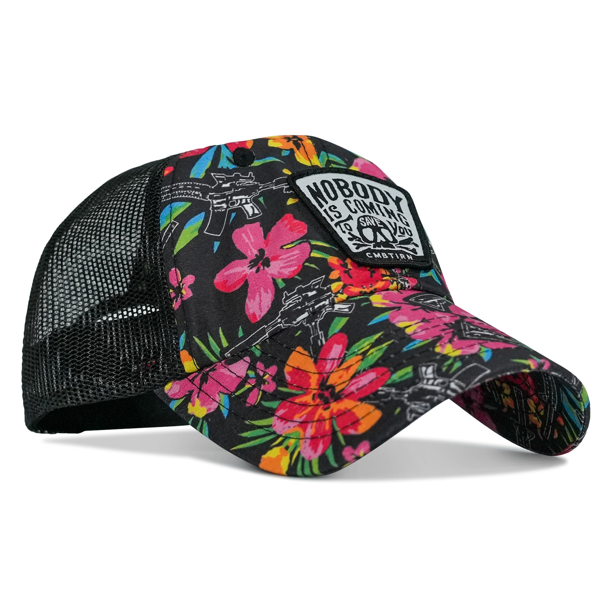 Nobody Is Coming To Save You Skull Patch Ripstop Snapback