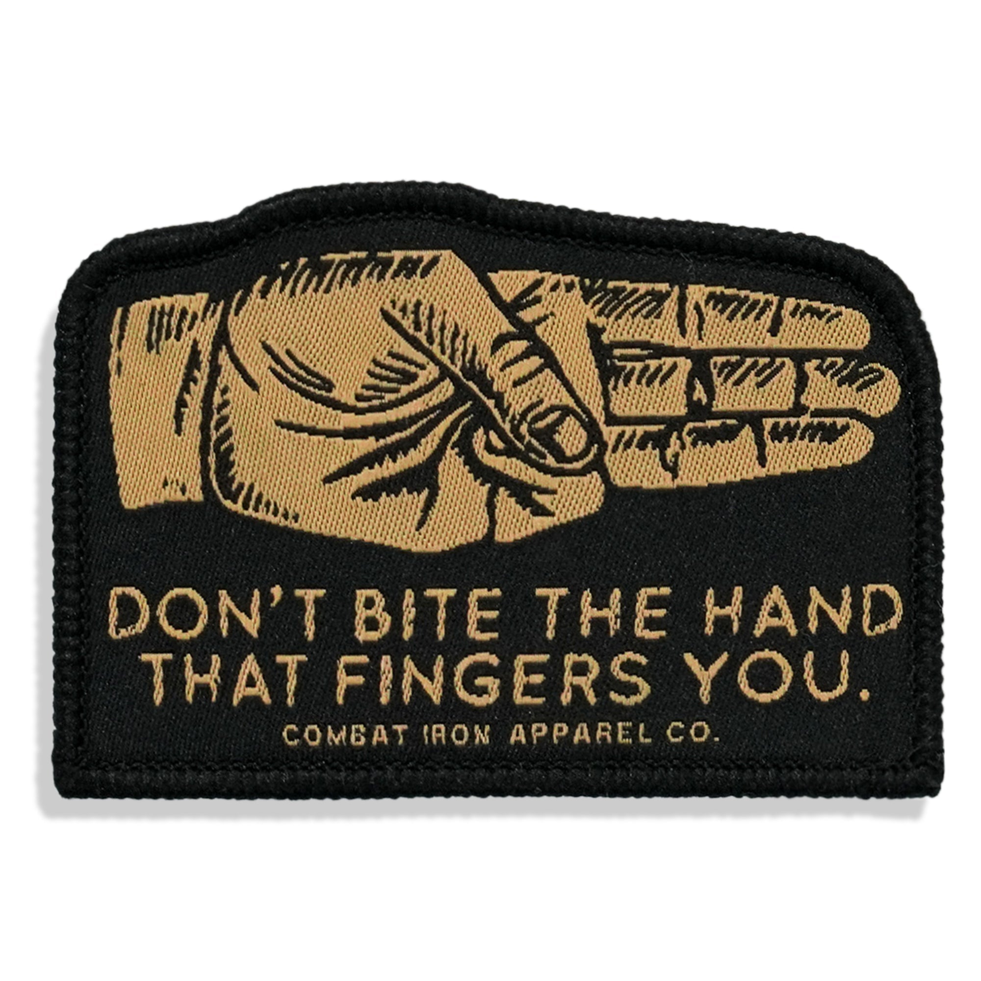 Don't Bite The Hand That Fingers You Soft Velcro Patch