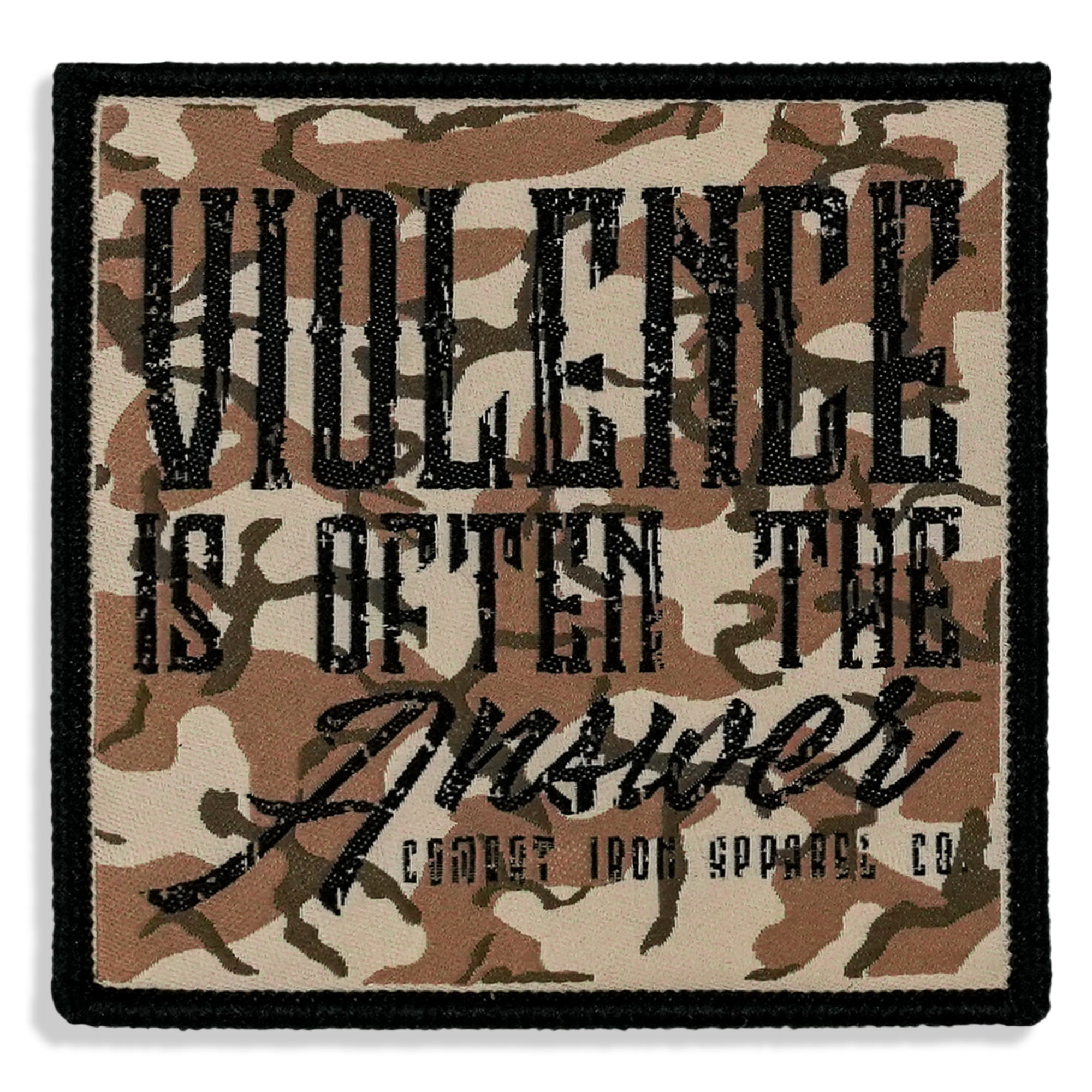 Violence is Often The Answer Soft Velcro Patch