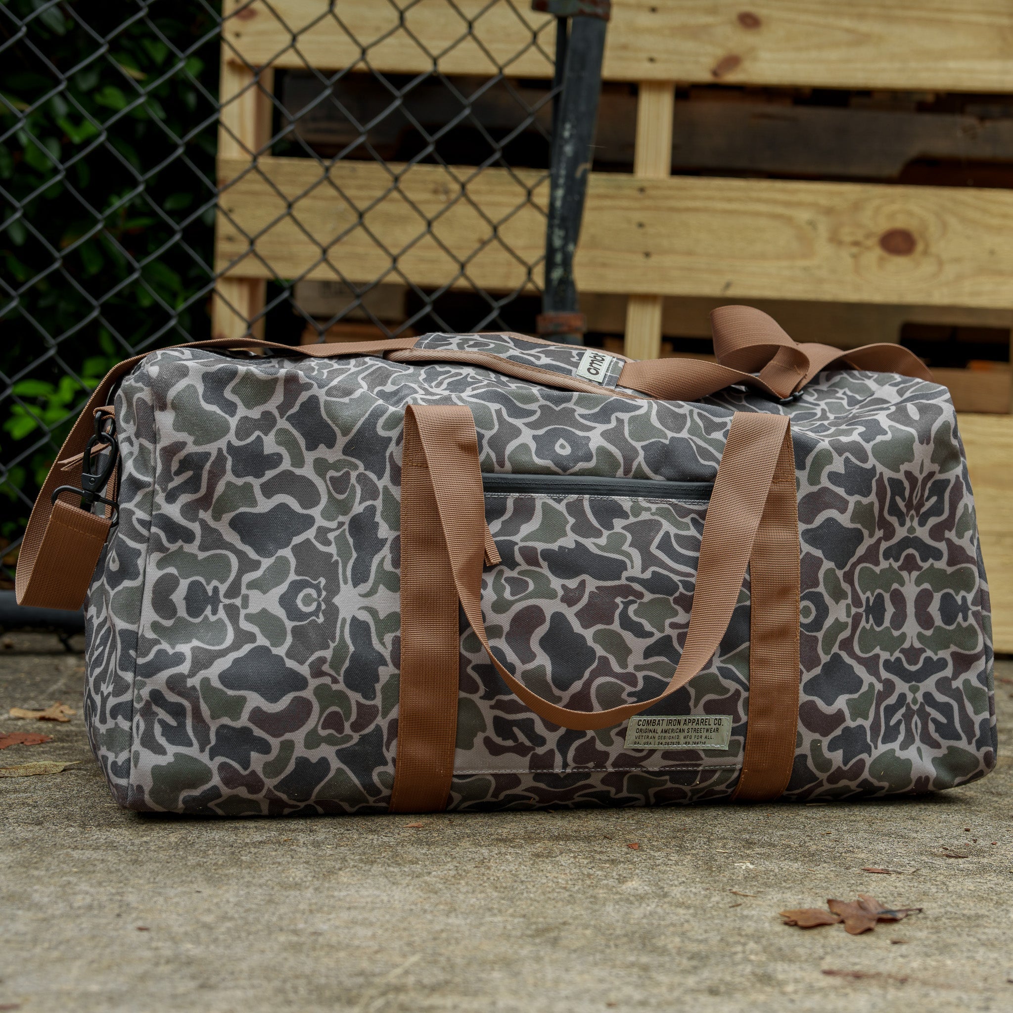 Wasserdichte XL 57,5-Liter-Duffel-Tasche aus gewachster Baumwolle