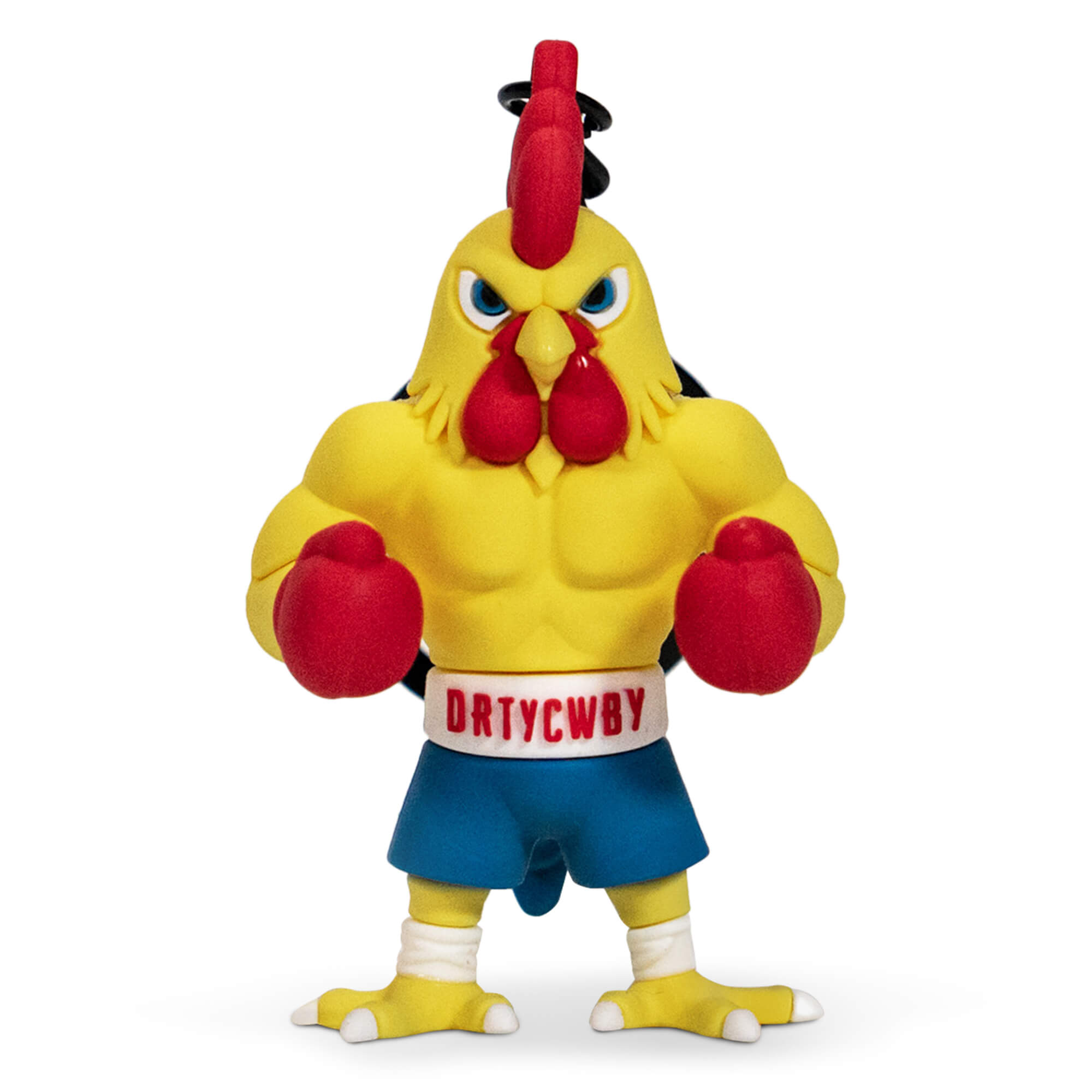 Drtycwby Boxing Chicken PVC Keychain