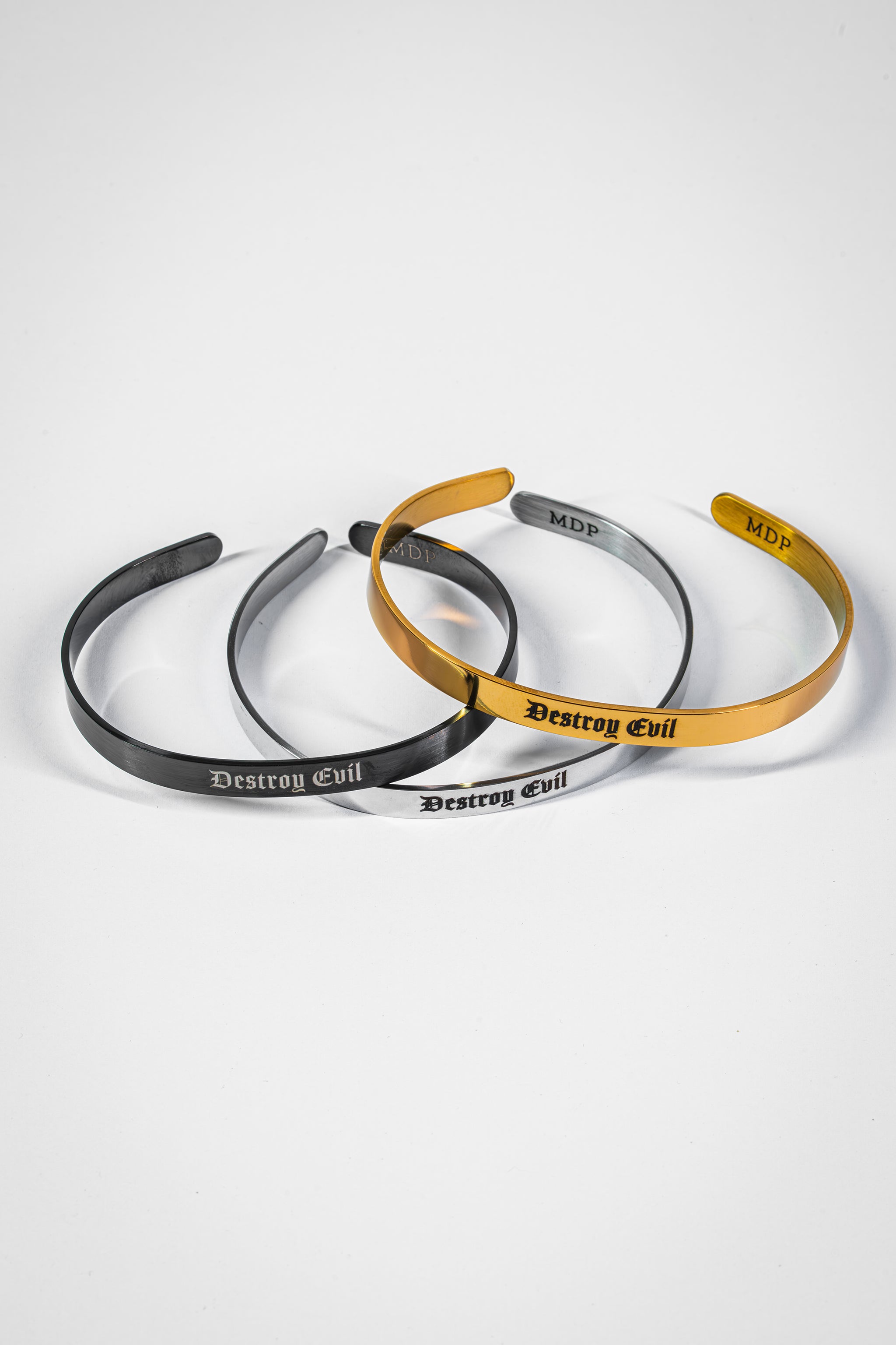Destroy Evil Stainless Steel Cuff