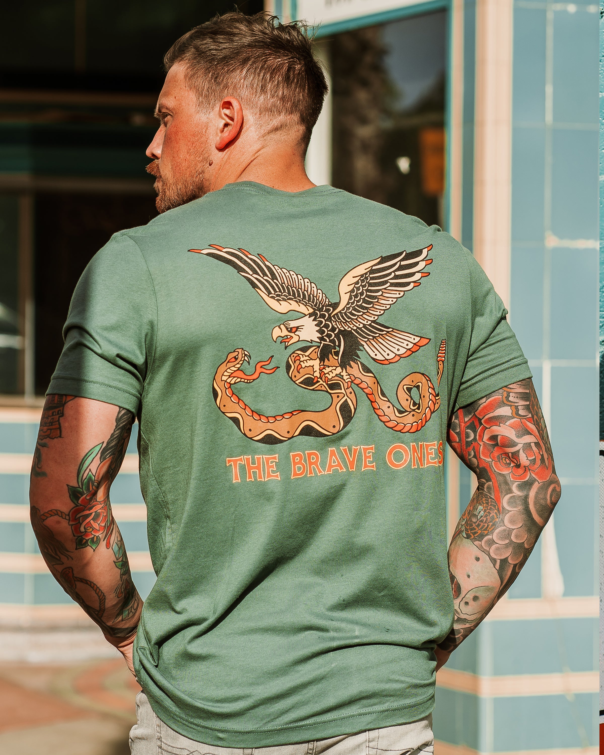 Stand Your Ground T-Shirt - Army Green | The Brave Ones