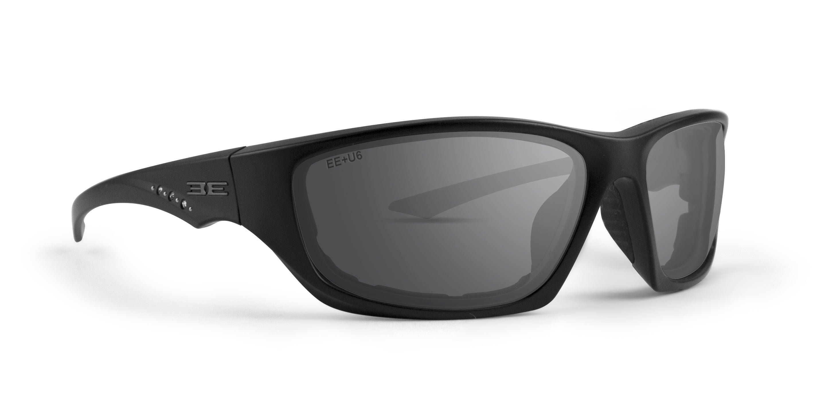Foam 3 - Black Frame w Rhinestone Accents - Smoke Lens