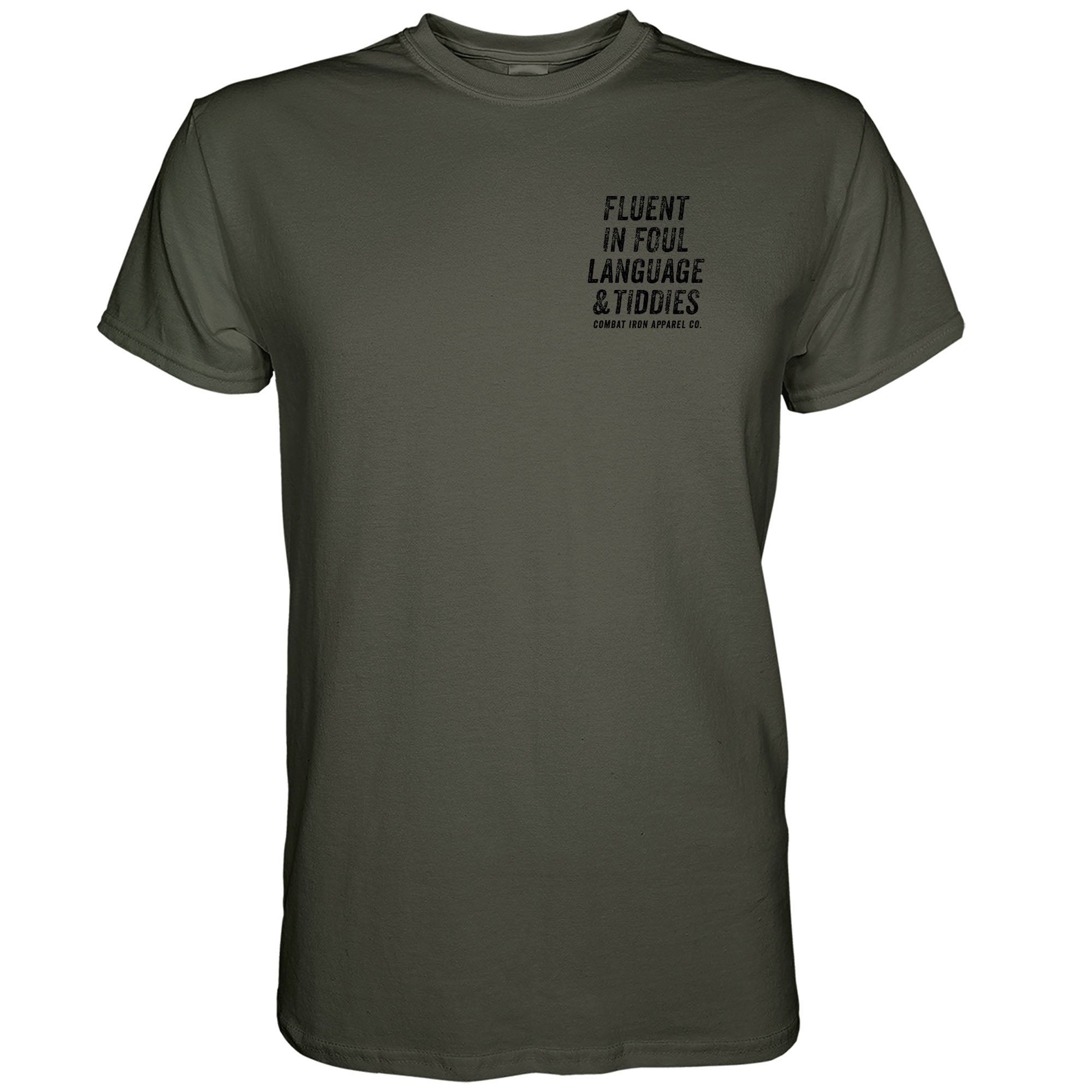 Beherrscht üble Sprache und Titten Herren T-Shirt