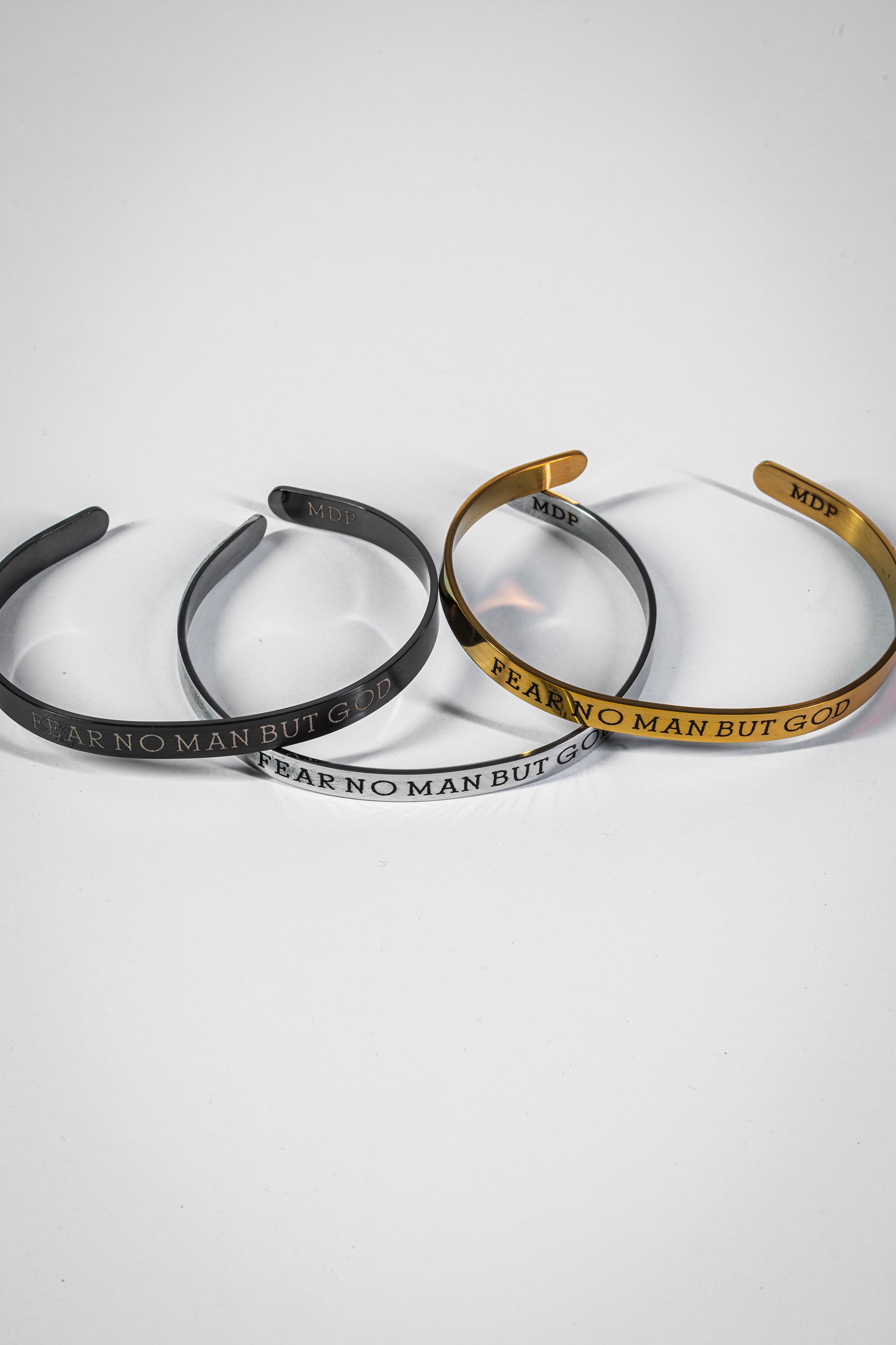 Fear No Man Stainless Steel Cuff