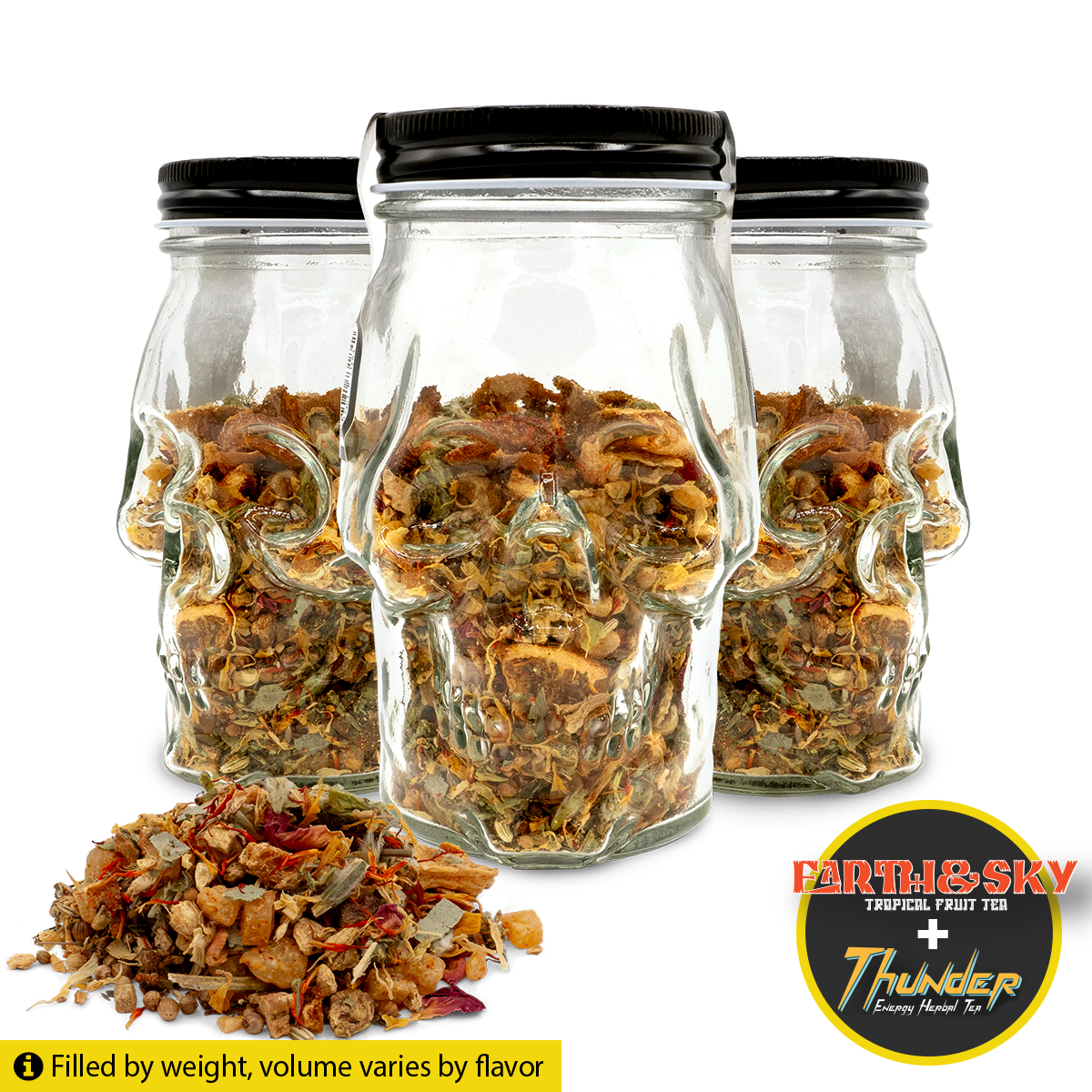 Fusion: Thunder / Earth & Sky | Energy Herbal Tea & Fruit Tea | Non-Caffeinated