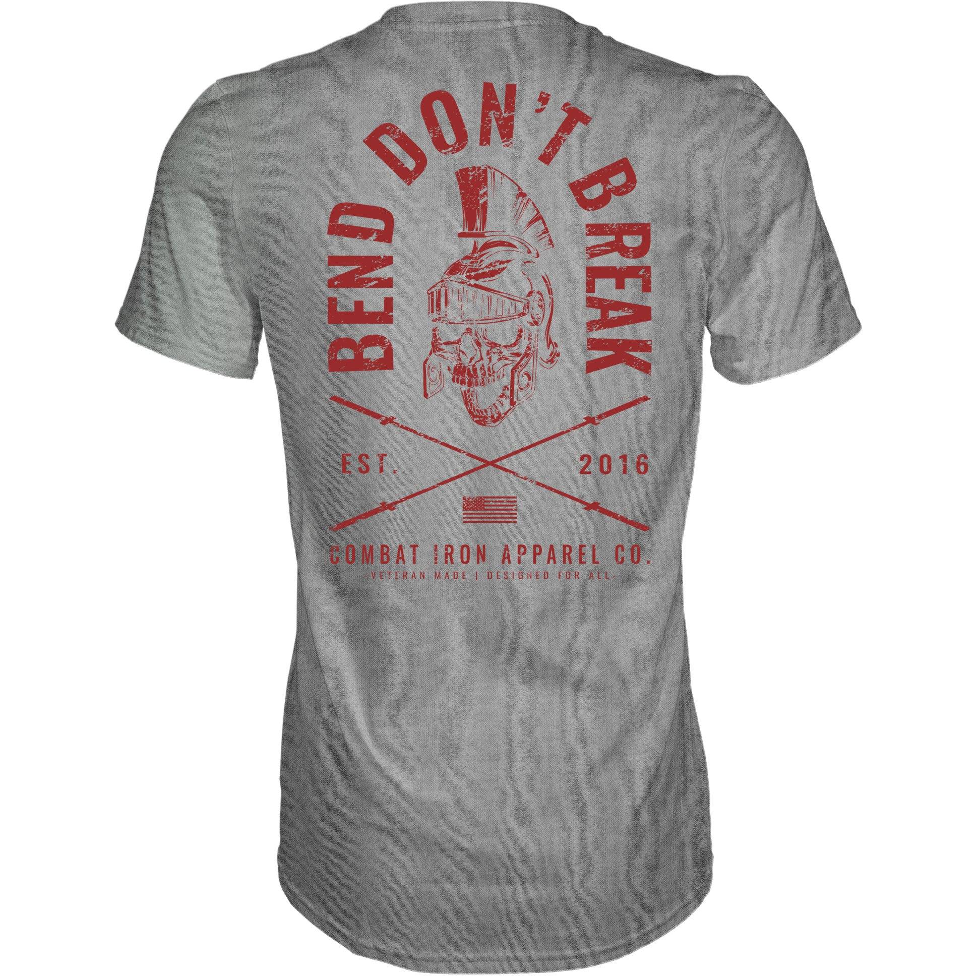 Bend Don't Break Barbell Skull Herren T-Shirt