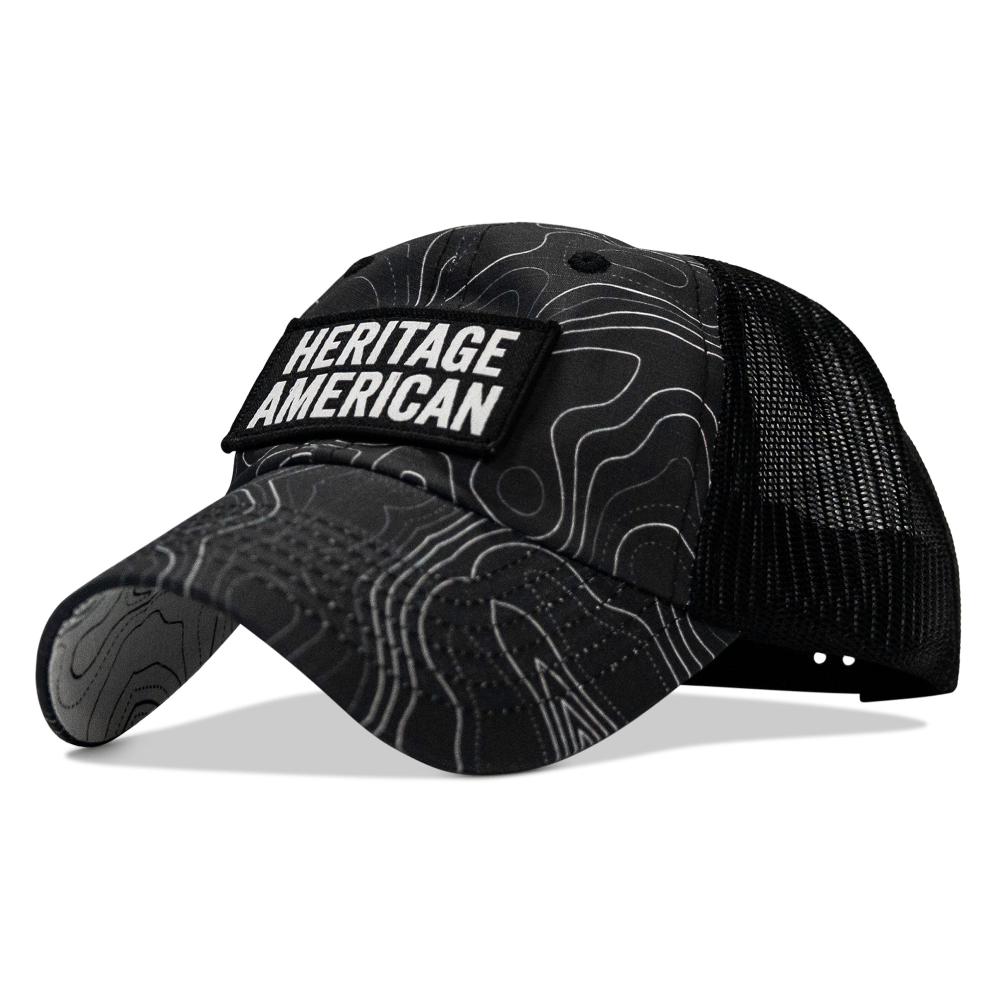 Heritage American Patch Tactical Ripstop Mesh Snapback Hat