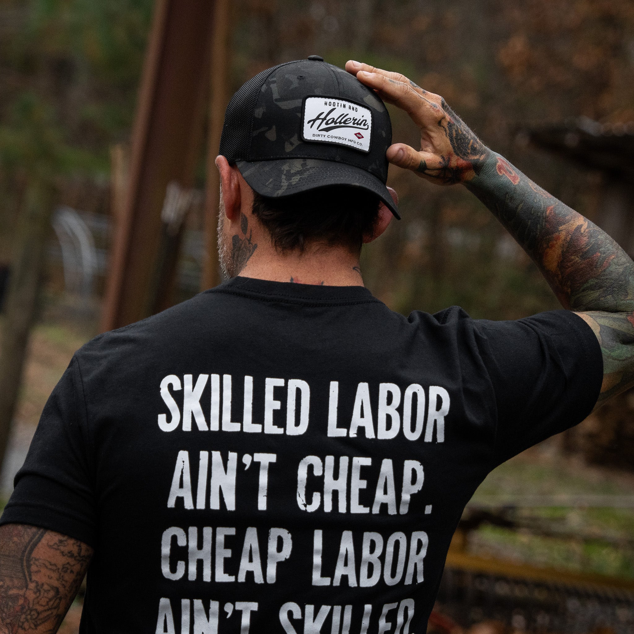 Hootin' & Hollerin' Patch Snapback Hat
