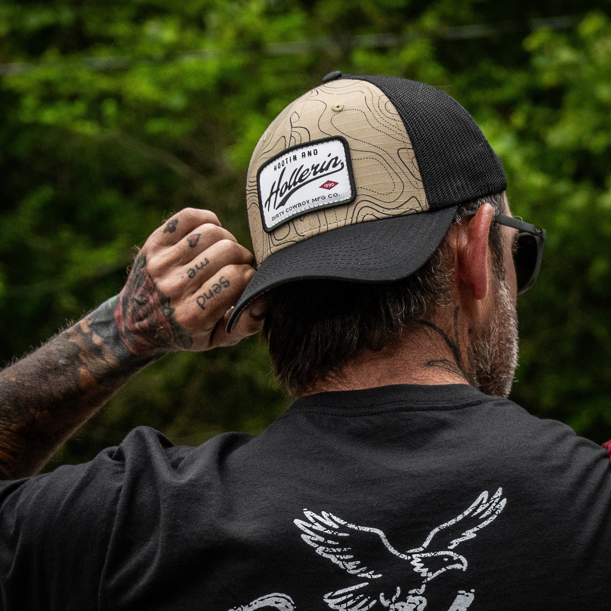 Hootin And Hollerin Patch Original Ripstop Classic Snapback Hat