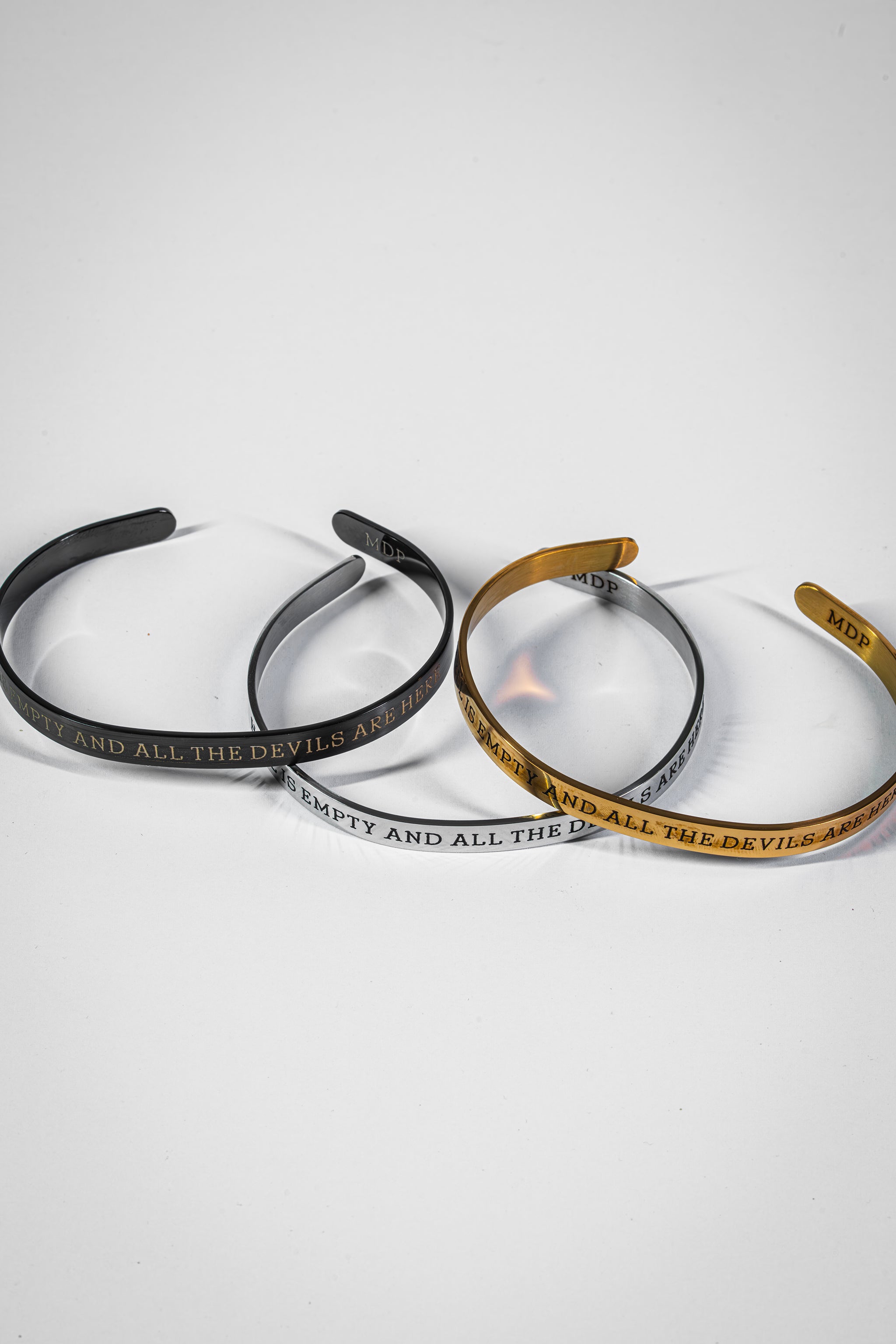 Hell is Empty Stainless Steel Cuff