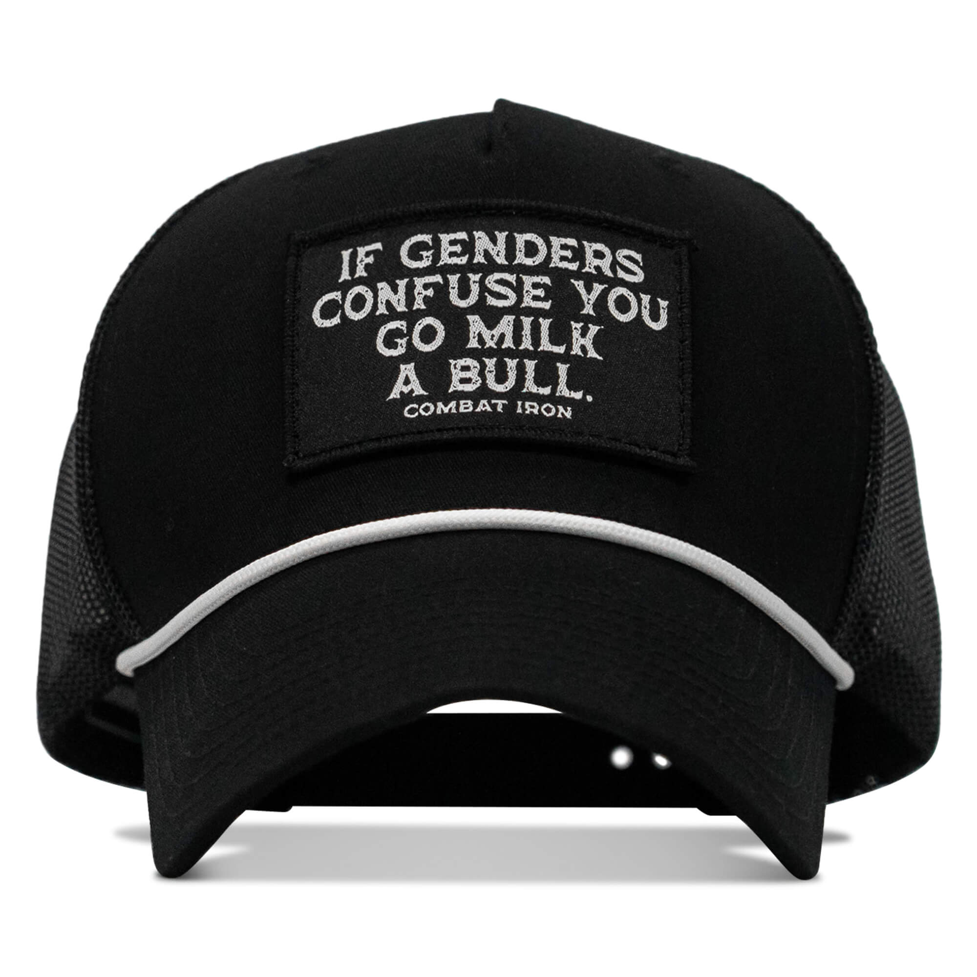 If Gender Confuses You Go Milk A Bull Patch Rope Snapback Hat