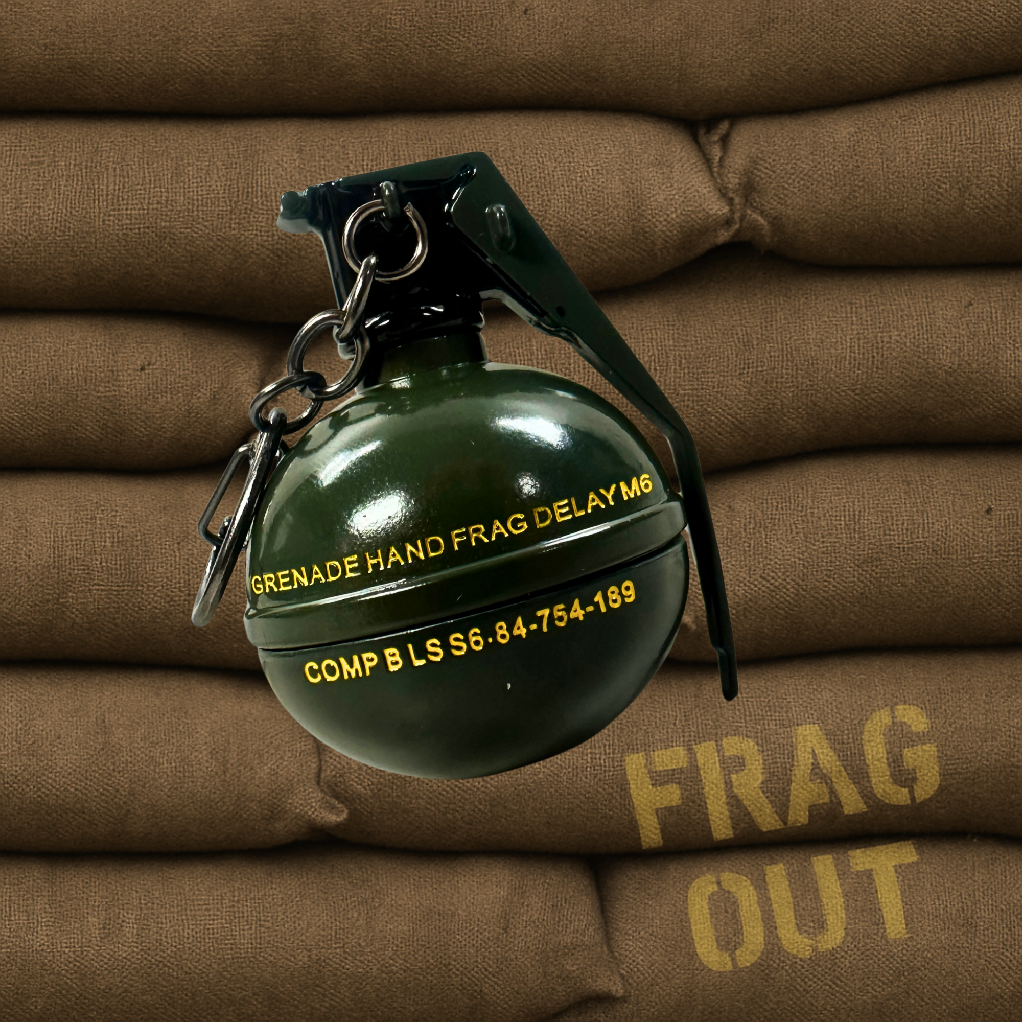 Mini Frag Grenade Keychain – Tactical, Durable & Compact!