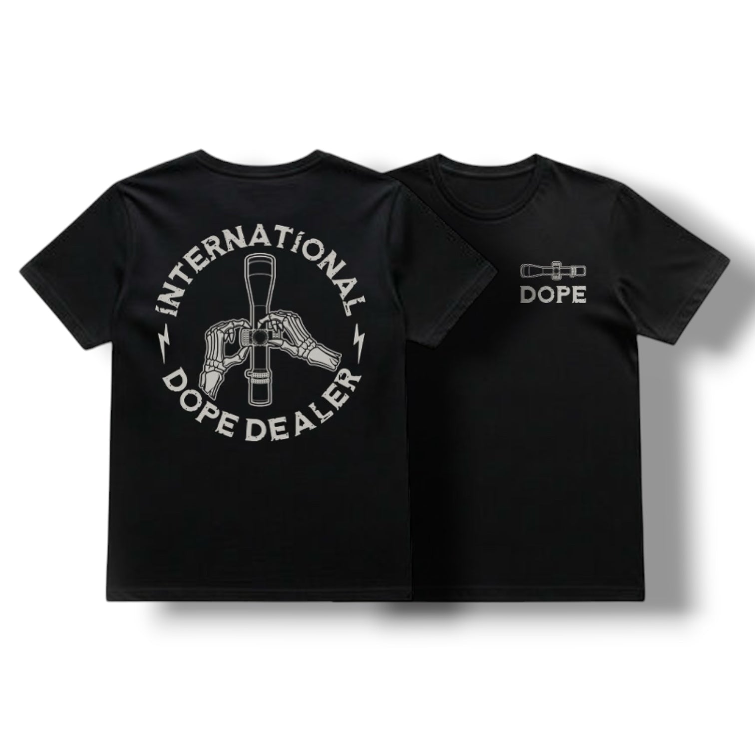 "DOPE DEALER" TEE (BLACK / MIL GREEN)