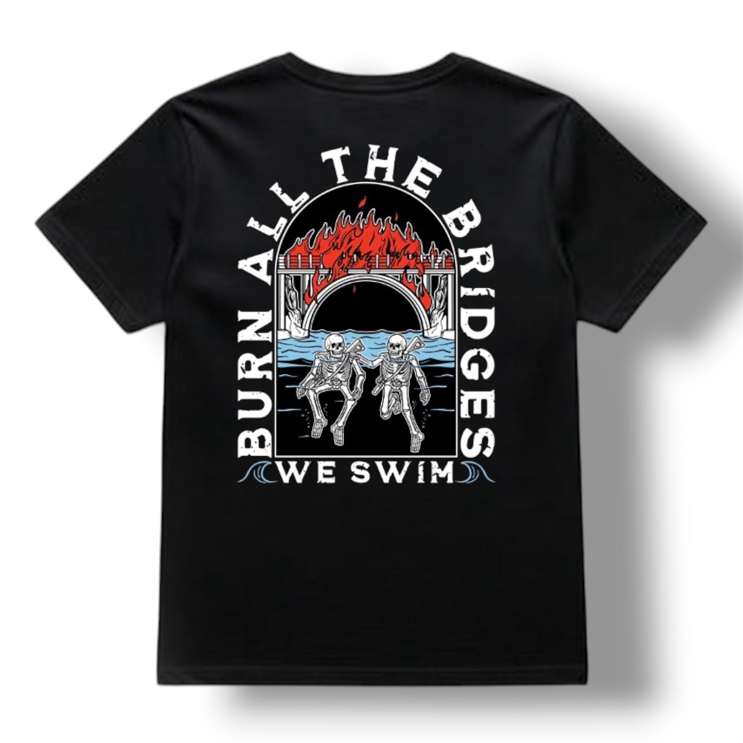 "WE SWIM" TEE (BLACK)