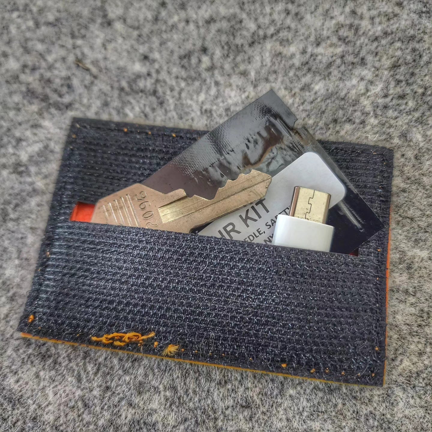 Storage Pocket Patch: Emergency Comms with Radio Frequency/Channel and Telephone Contact Numbers, ICE Card