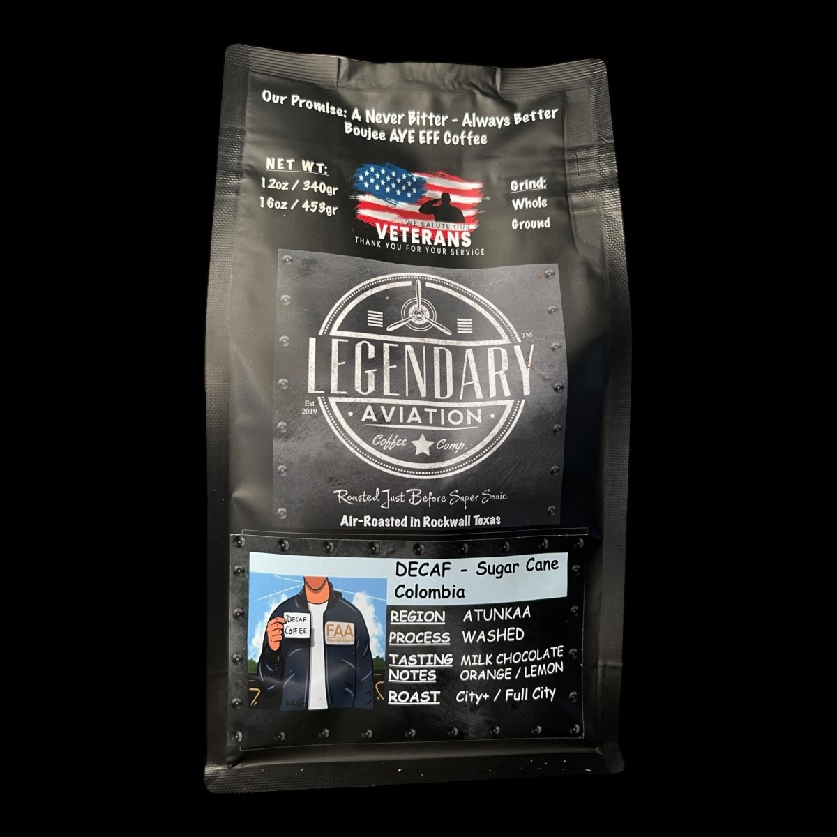 FAA Agent DECAF | Sugar Cane Colombian | Sweet and Smooth